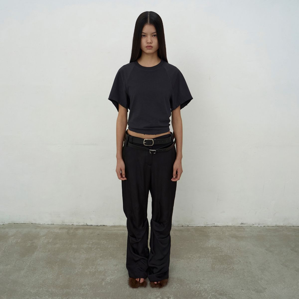엘씨디씨티엠(LCDC™) FLUID TROUSERS (BLACK)
