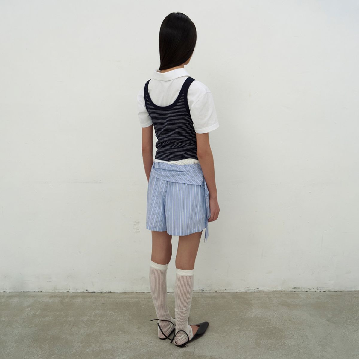엘씨디씨티엠(LCDC™) KAT PRINT SLIM TANK TOP (NAVY)