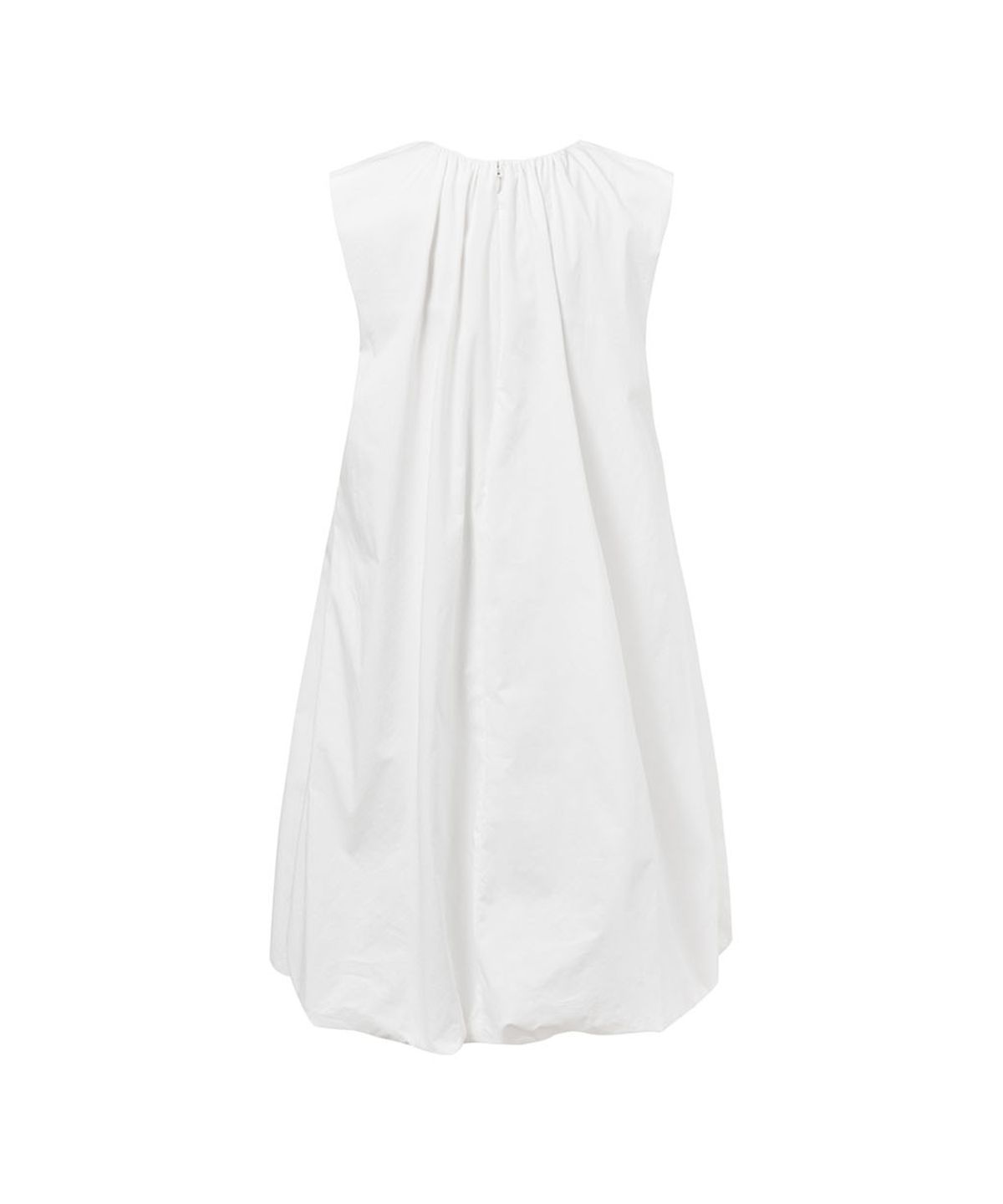 아모멘토(AMOMENTO) COTTON VOLUME SHIRRING DRESS_WHITE