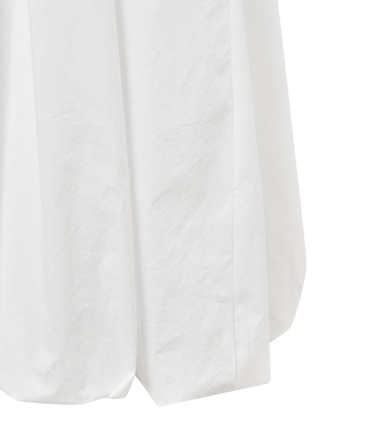 아모멘토(AMOMENTO) COTTON VOLUME SHIRRING DRESS_WHITE