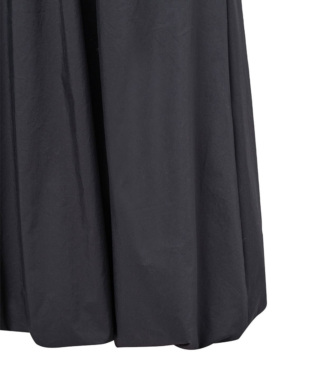 아모멘토(AMOMENTO) COTTON VOLUME SHIRRING DRESS_CHARCOAL
