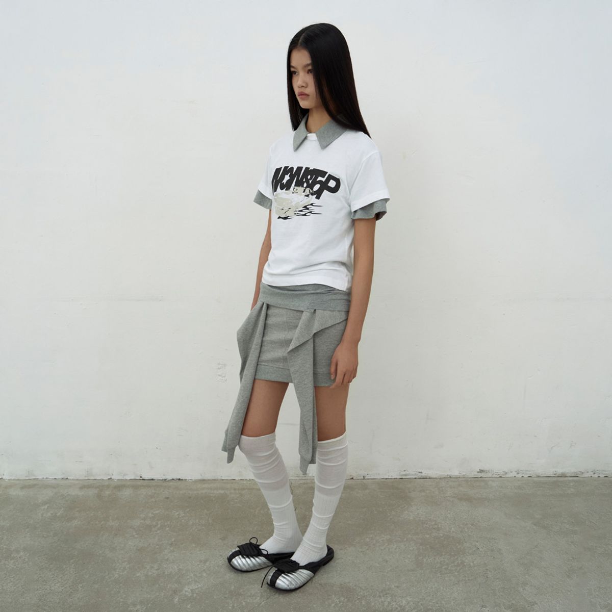 엘씨디씨티엠(LCDC™) NONSTOP PRINT T-SHIRTS (WHITE)