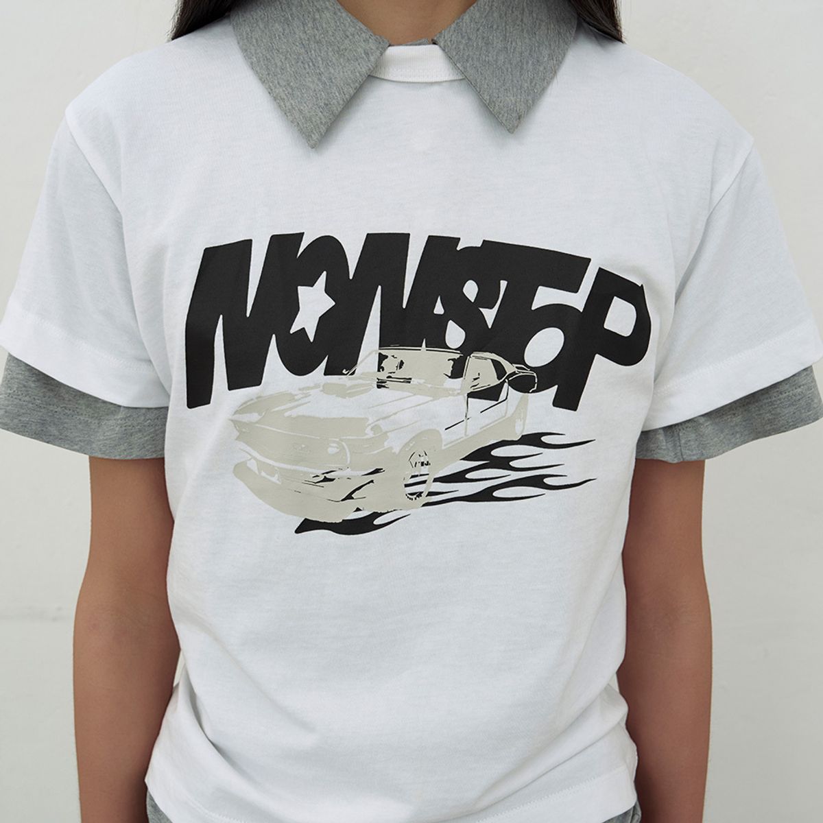 엘씨디씨티엠(LCDC™) NONSTOP PRINT T-SHIRTS (WHITE)