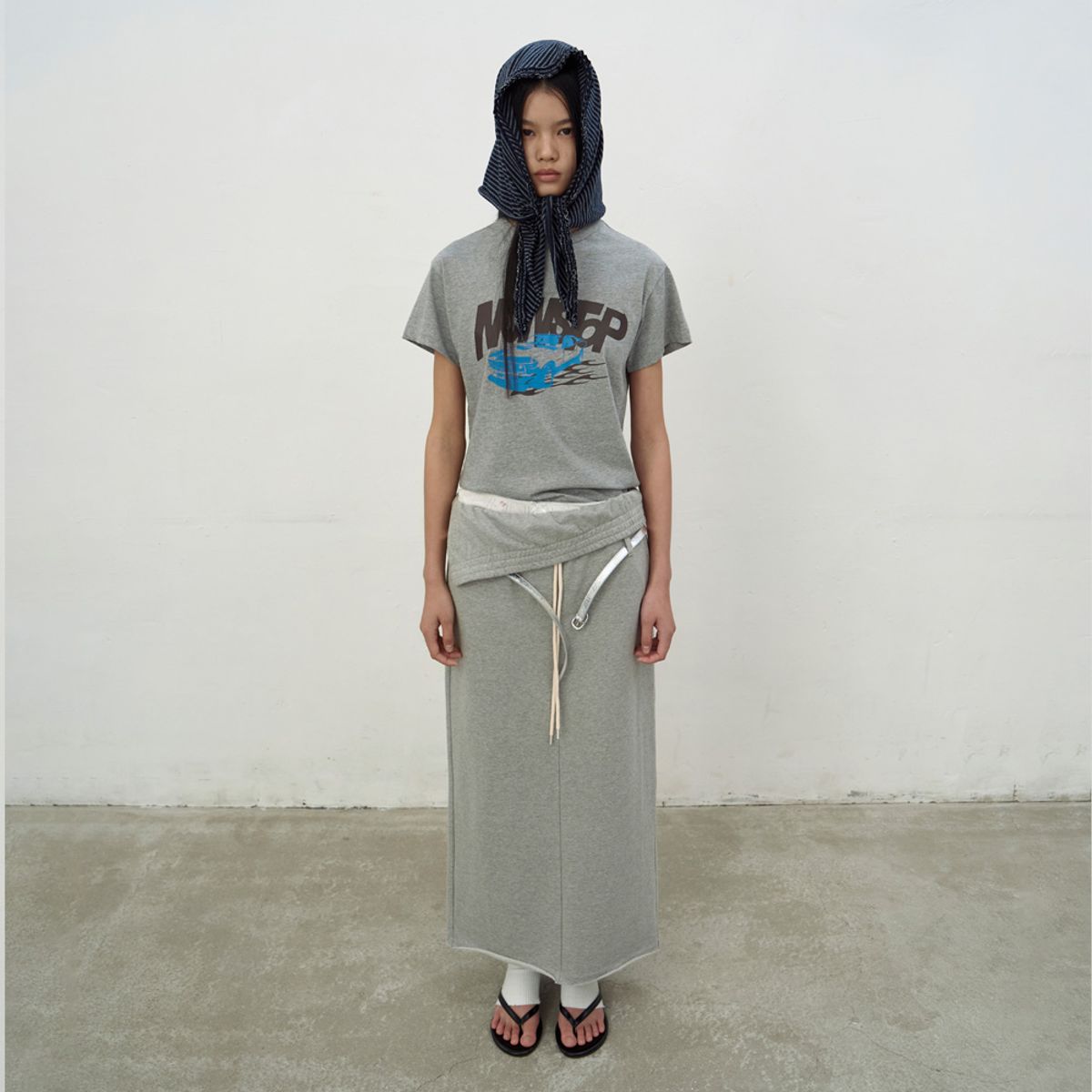 엘씨디씨티엠(LCDC™) NONSTOP PRINT T-SHIRTS (MELANGE GREY)