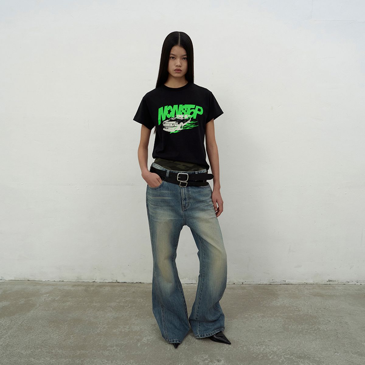 엘씨디씨티엠(LCDC™) NONSTOP PRINT T-SHIRTS (BLACK)