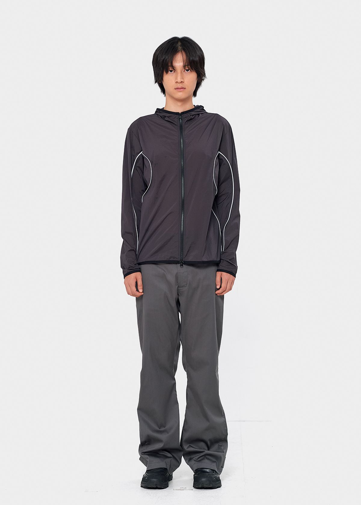 이레귤러(IRREGULAR) PARA LIGHT HOOD ZIP-UP (BROWN)