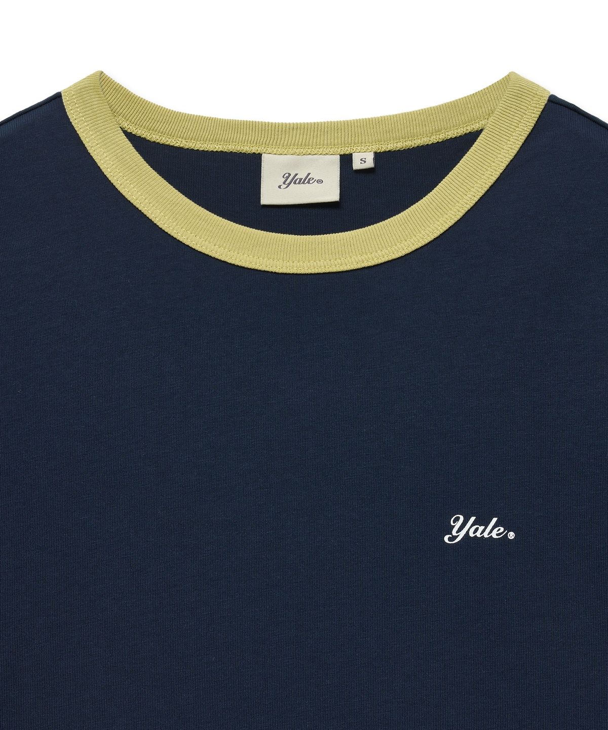 예일(YALE) 우먼즈 링거 티셔츠_네이비
