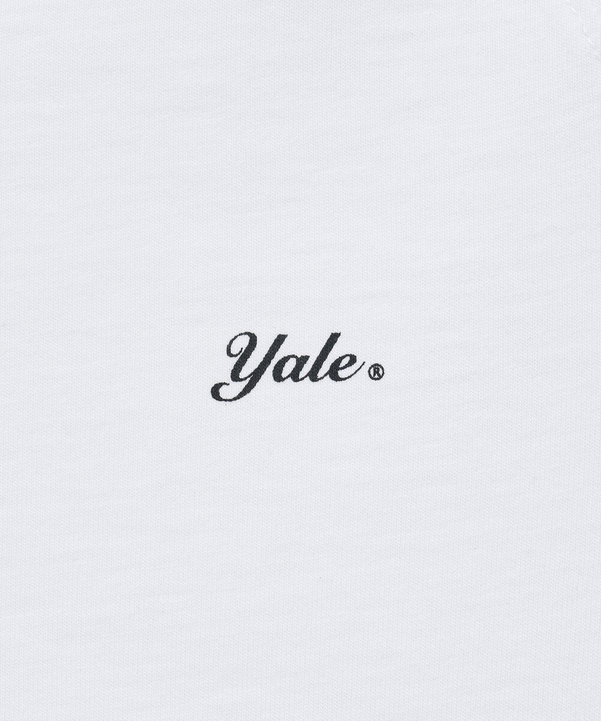 예일(YALE) 스넬로고 테이핑 티셔츠_화이트