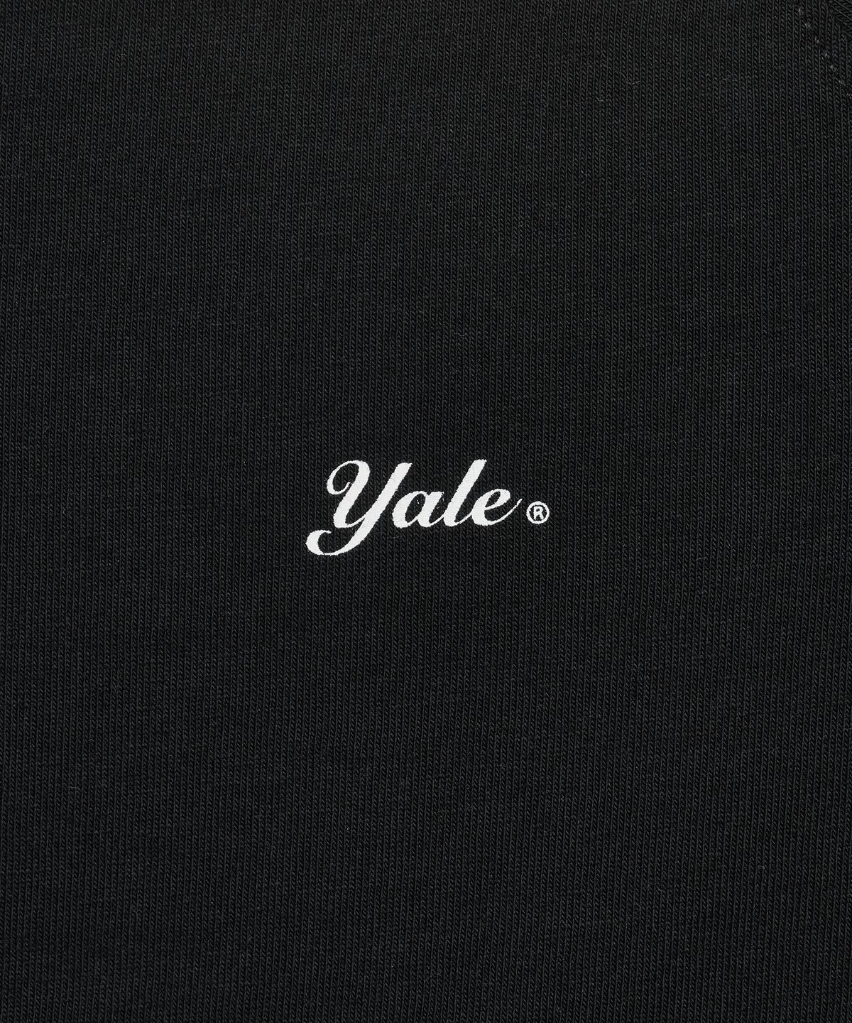 예일(YALE) 스넬로고 테이핑 티셔츠_블랙