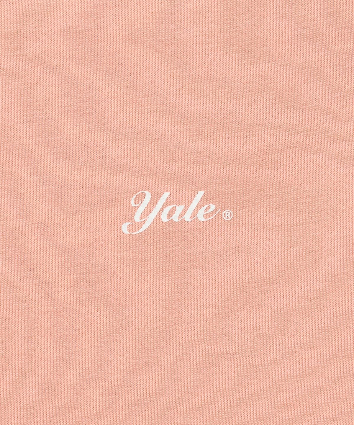 예일(YALE) 스넬로고 테이핑 티셔츠_살몬