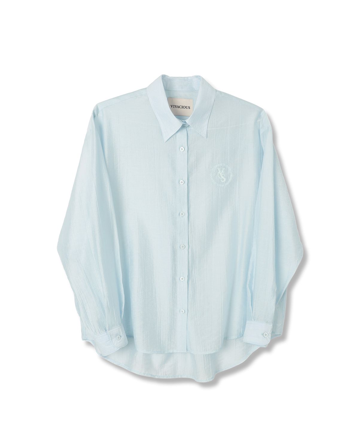 비바셔스(VIVACIOUS) Cencel Seethrough Classic Shirt Solid - 4COL