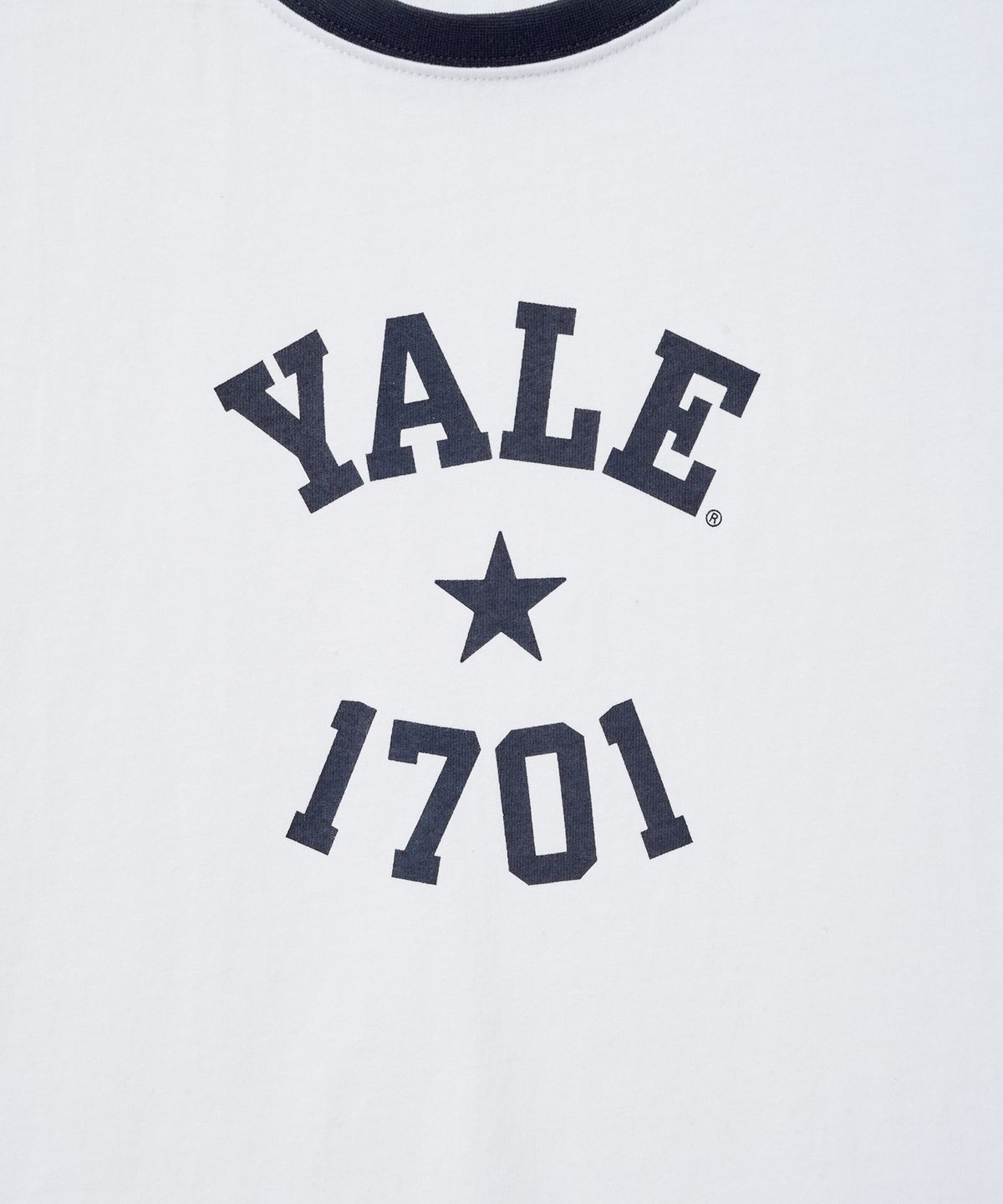 예일(YALE) 우먼즈 1701 로고 티셔츠_화이트