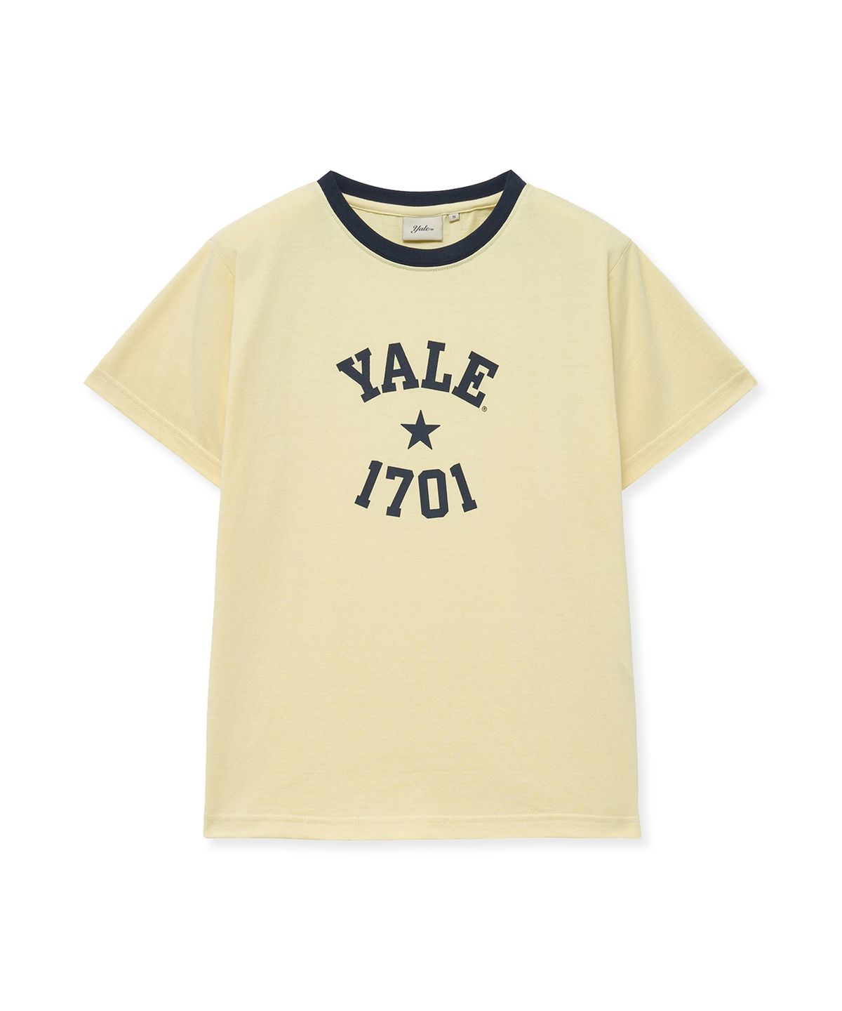 예일(YALE) 우먼즈 1701 로고 티셔츠_옐로우