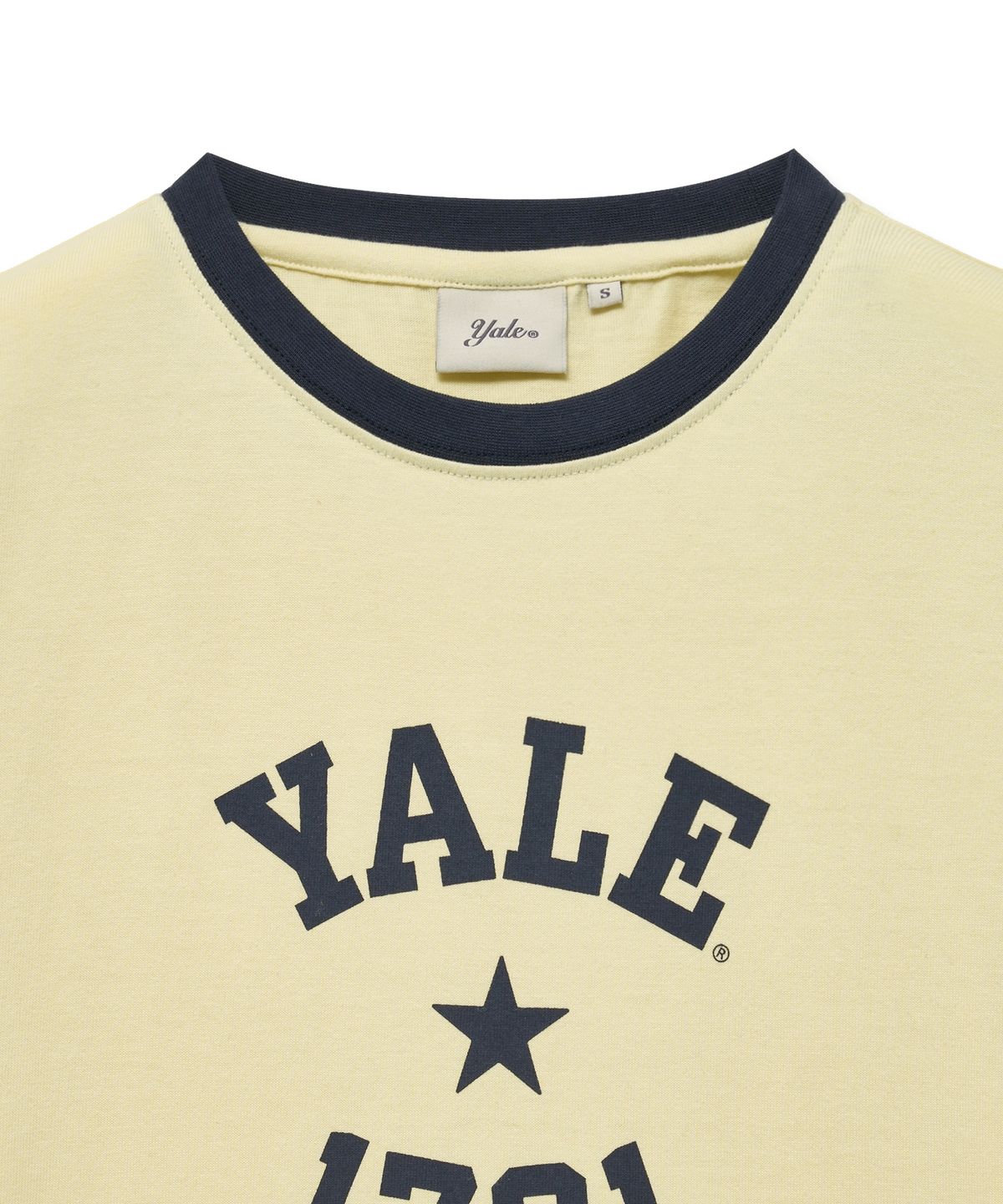 예일(YALE) 우먼즈 1701 로고 티셔츠_옐로우