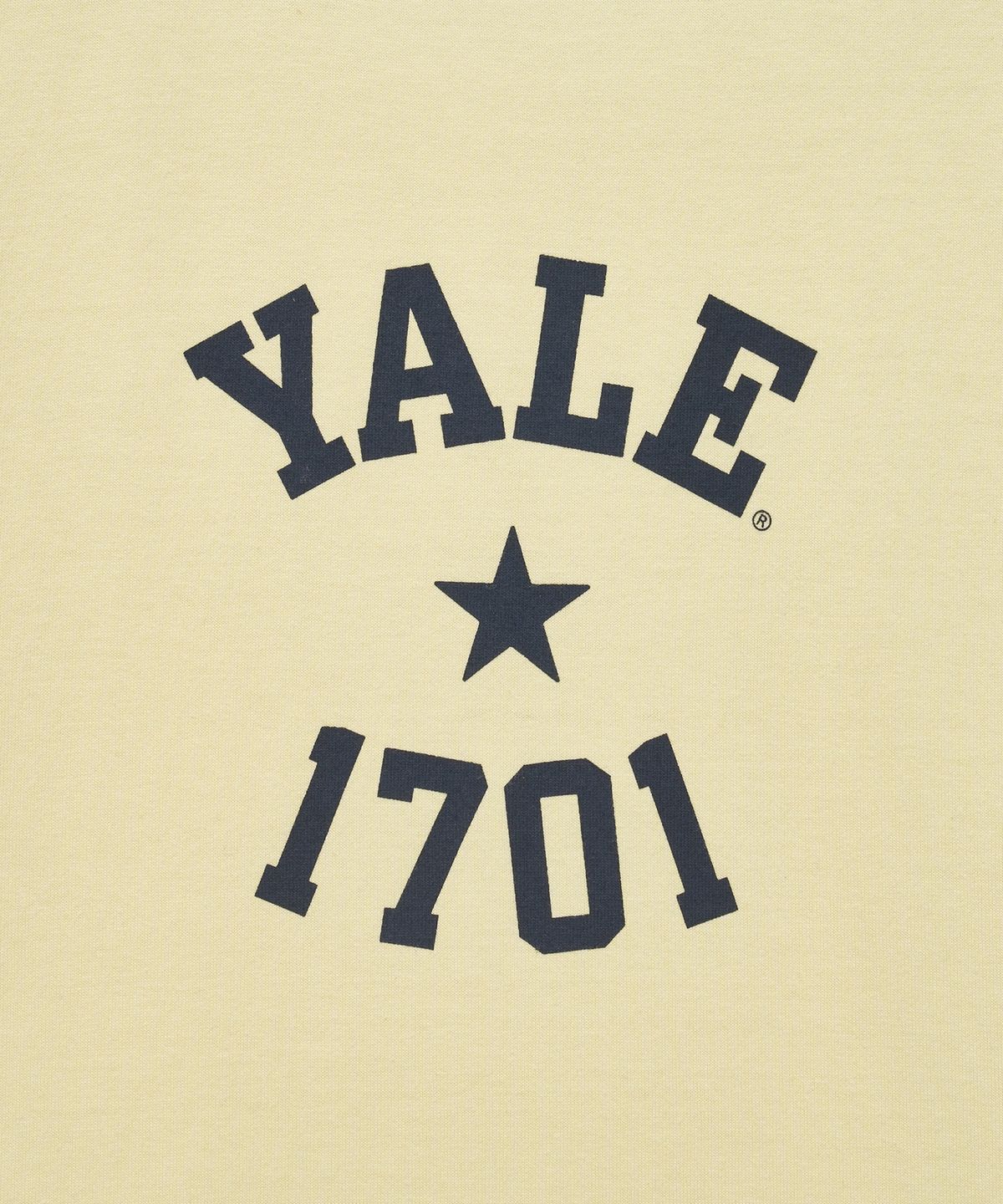 예일(YALE) 우먼즈 1701 로고 티셔츠_옐로우