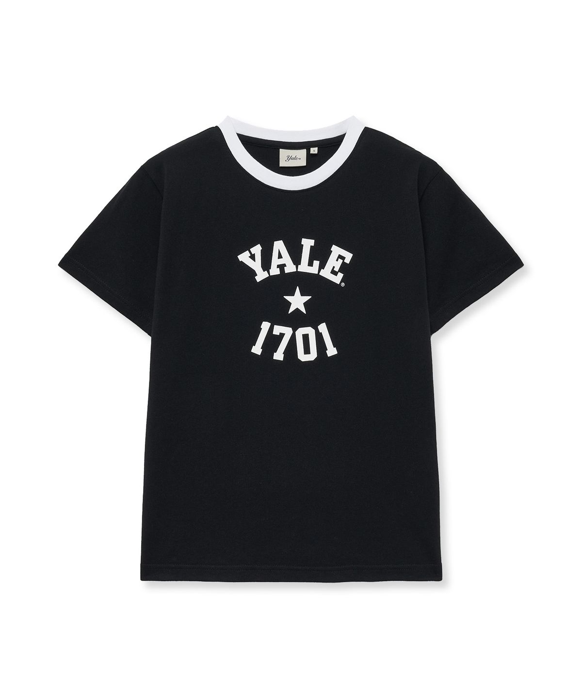 예일(YALE) 우먼즈 1701 로고 티셔츠_블랙