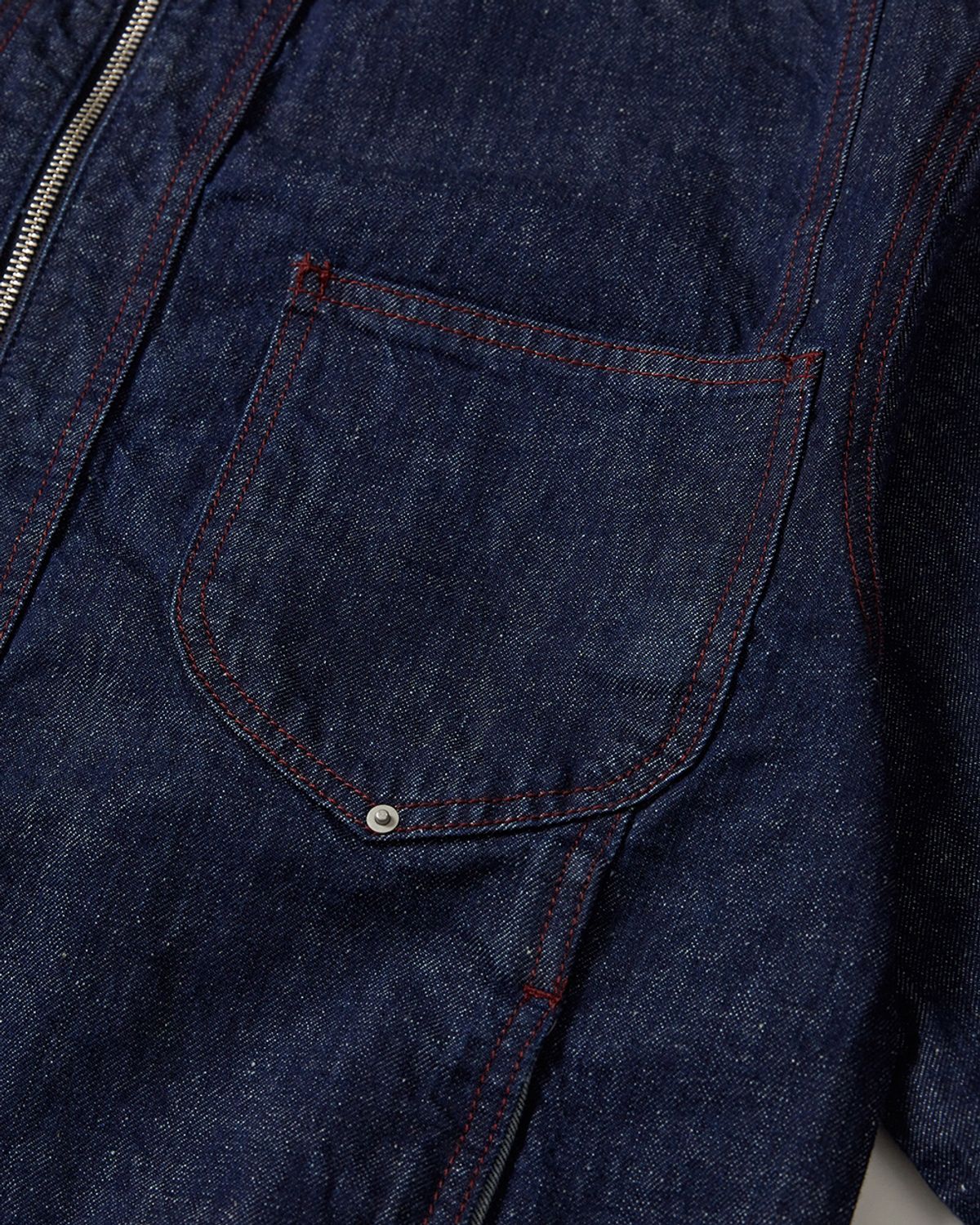 카락터(KARACTOR) Nep denim zip-up jacket / Indigo
