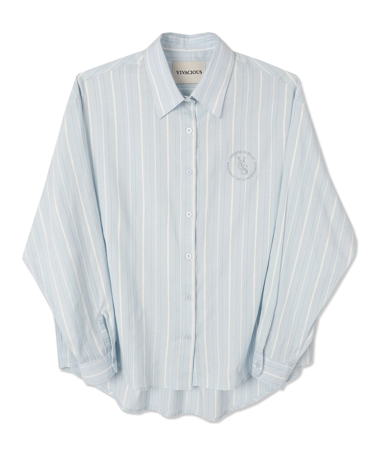 비바셔스(VIVACIOUS) Merry Stripe Shirt BLUE
