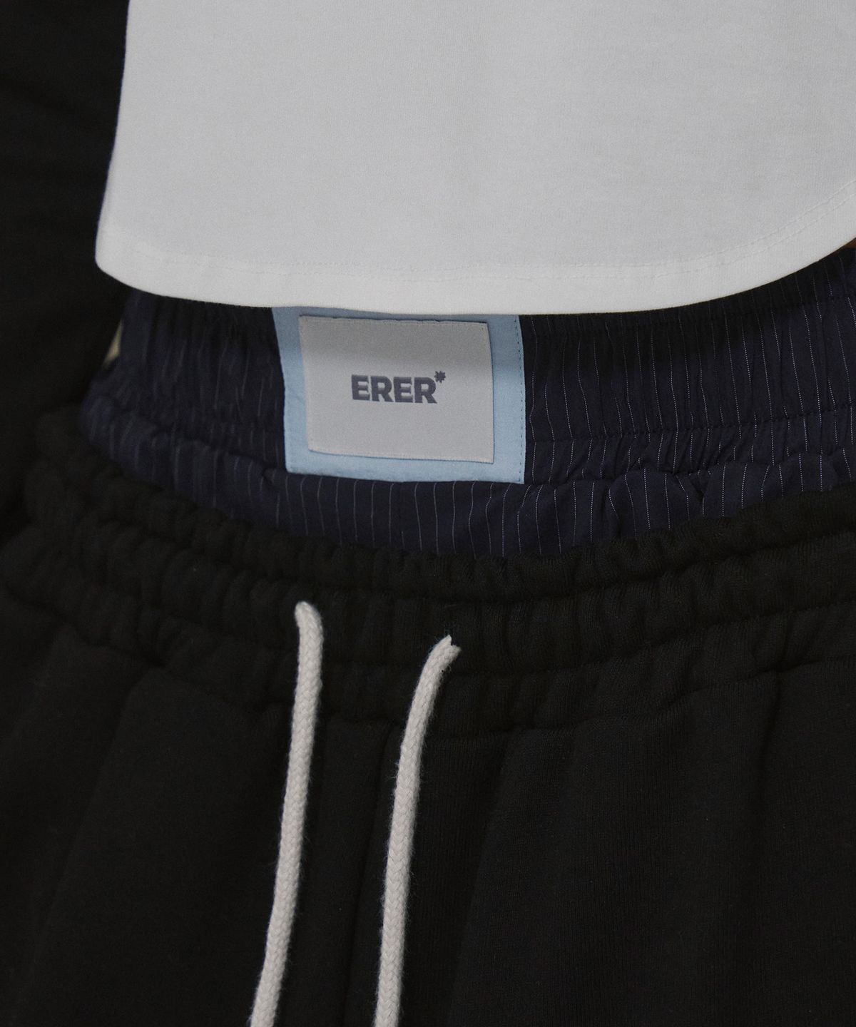 에르에르(ERER) Nylon Boxer Shorts Navy