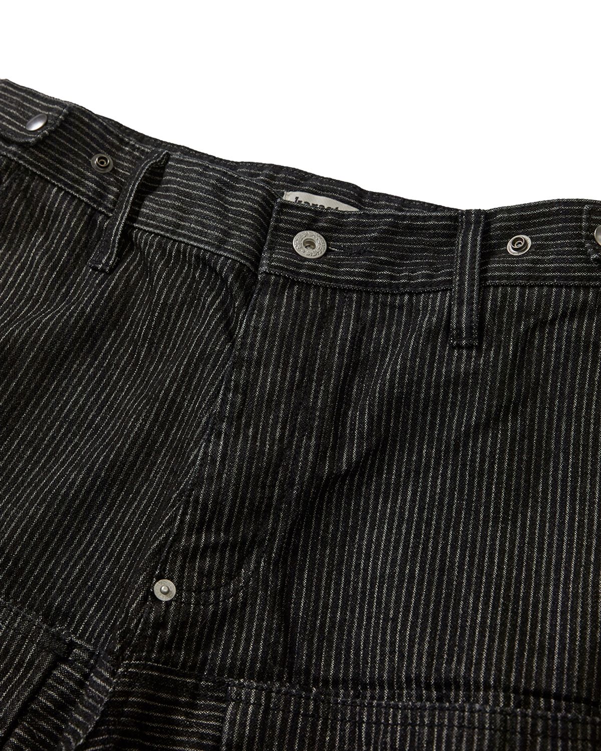 카락터(KARACTOR) Stripe denim pants / Black