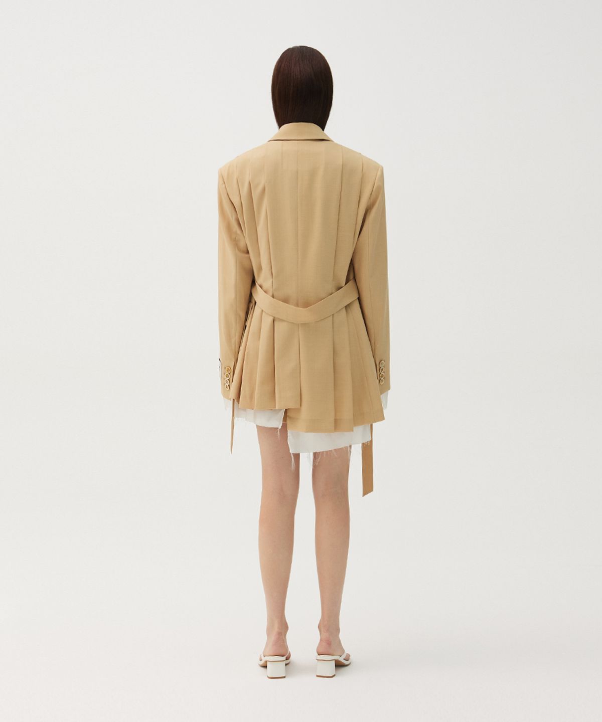 므아므(MMAM) Detachable collar tuck jacket