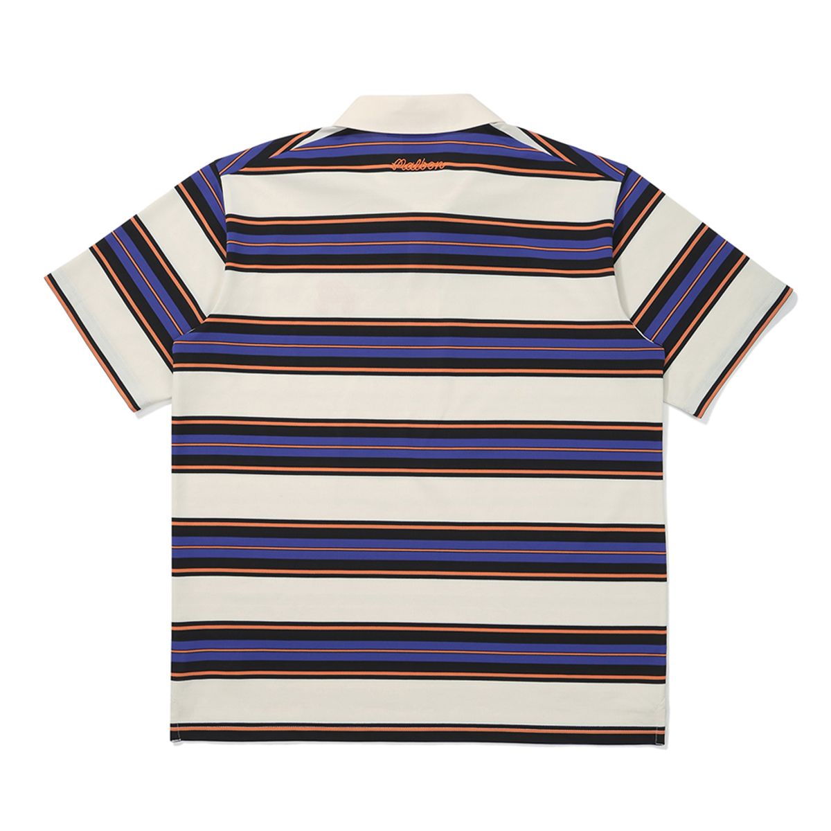 말본 골프(MALBON GOLF) 스트라이프 폴로 티셔츠 NAVY (MAN)