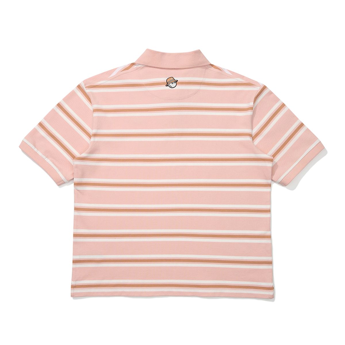 말본 골프(MALBON GOLF) 스트라이프 카라 탑 PINK (WOMAN)