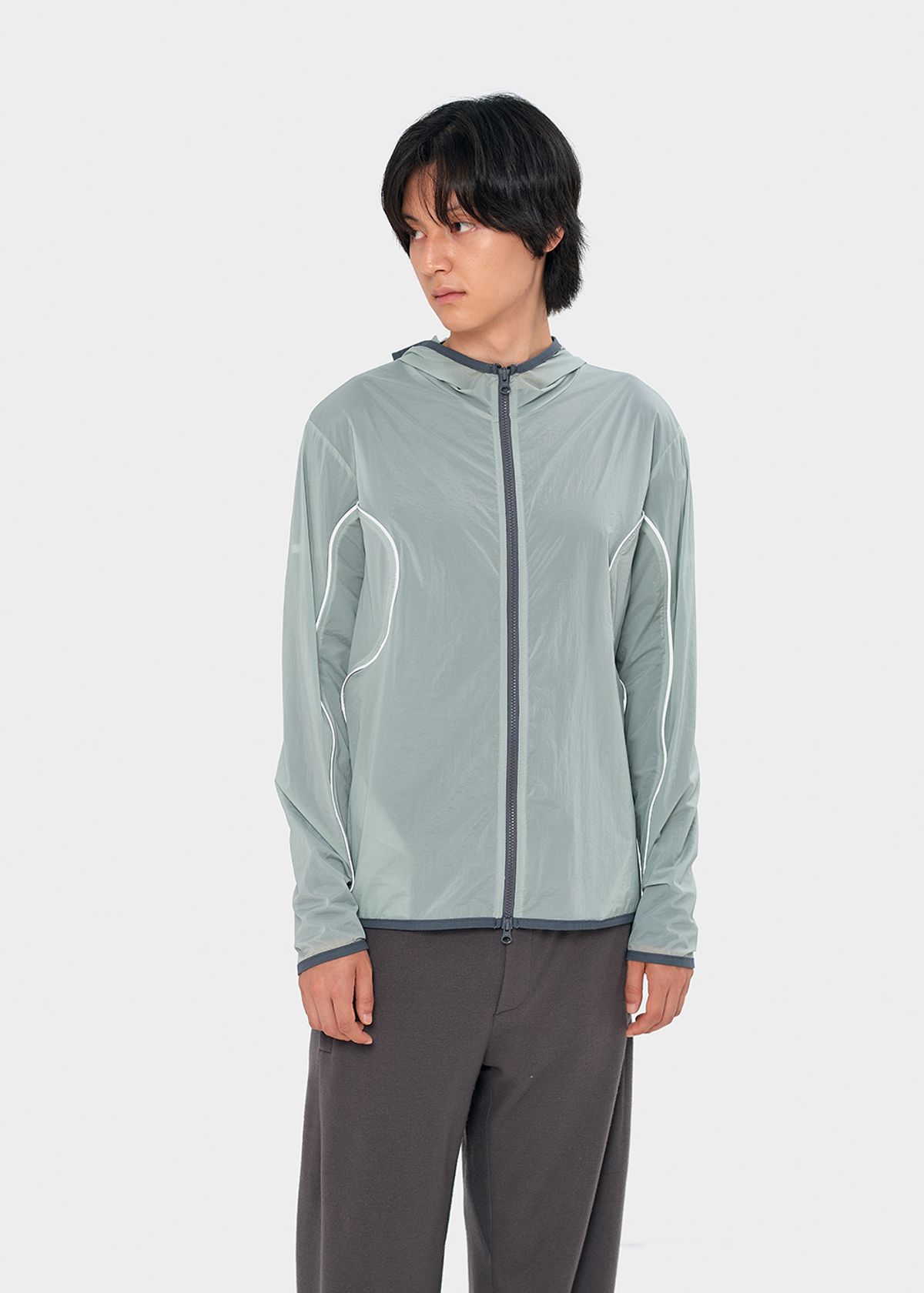 이레귤러(IRREGULAR) PARA LIGHT HOOD ZIP-UP (JADE)