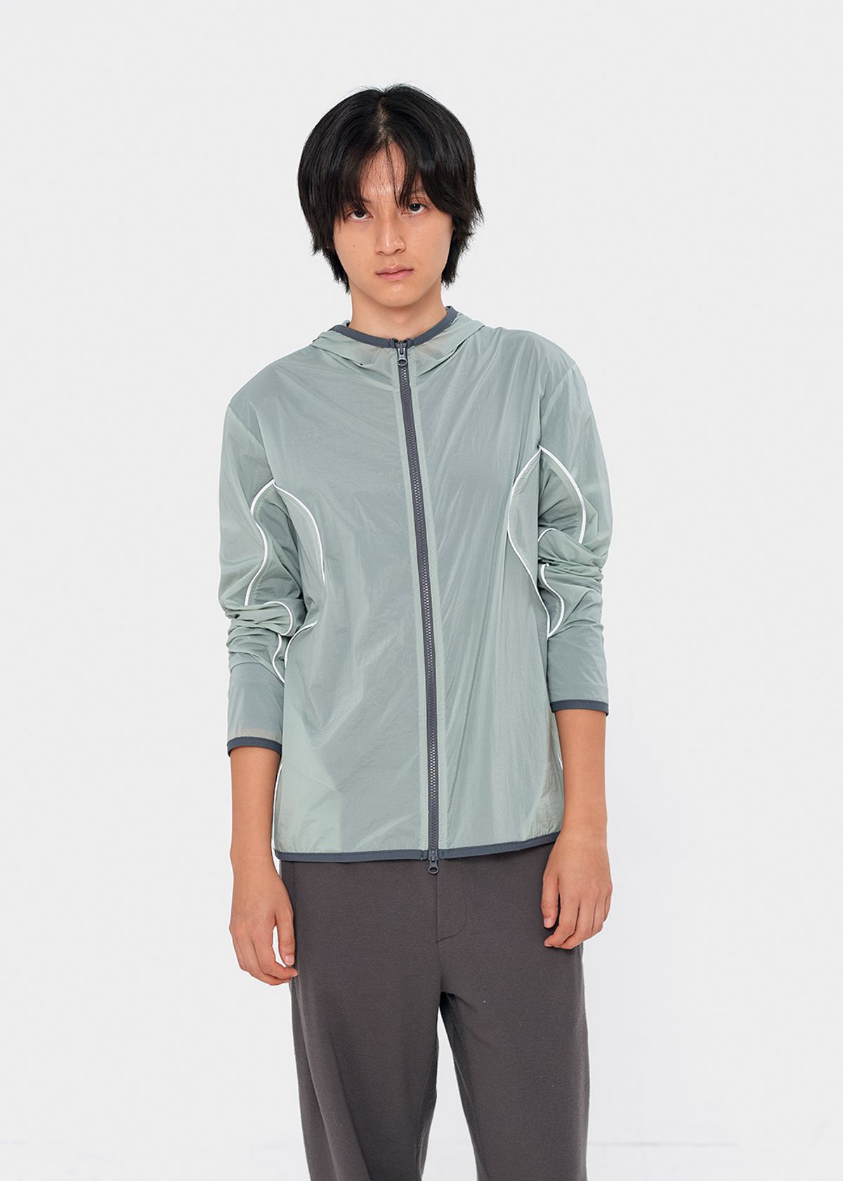 이레귤러(IRREGULAR) PARA LIGHT HOOD ZIP-UP (JADE)