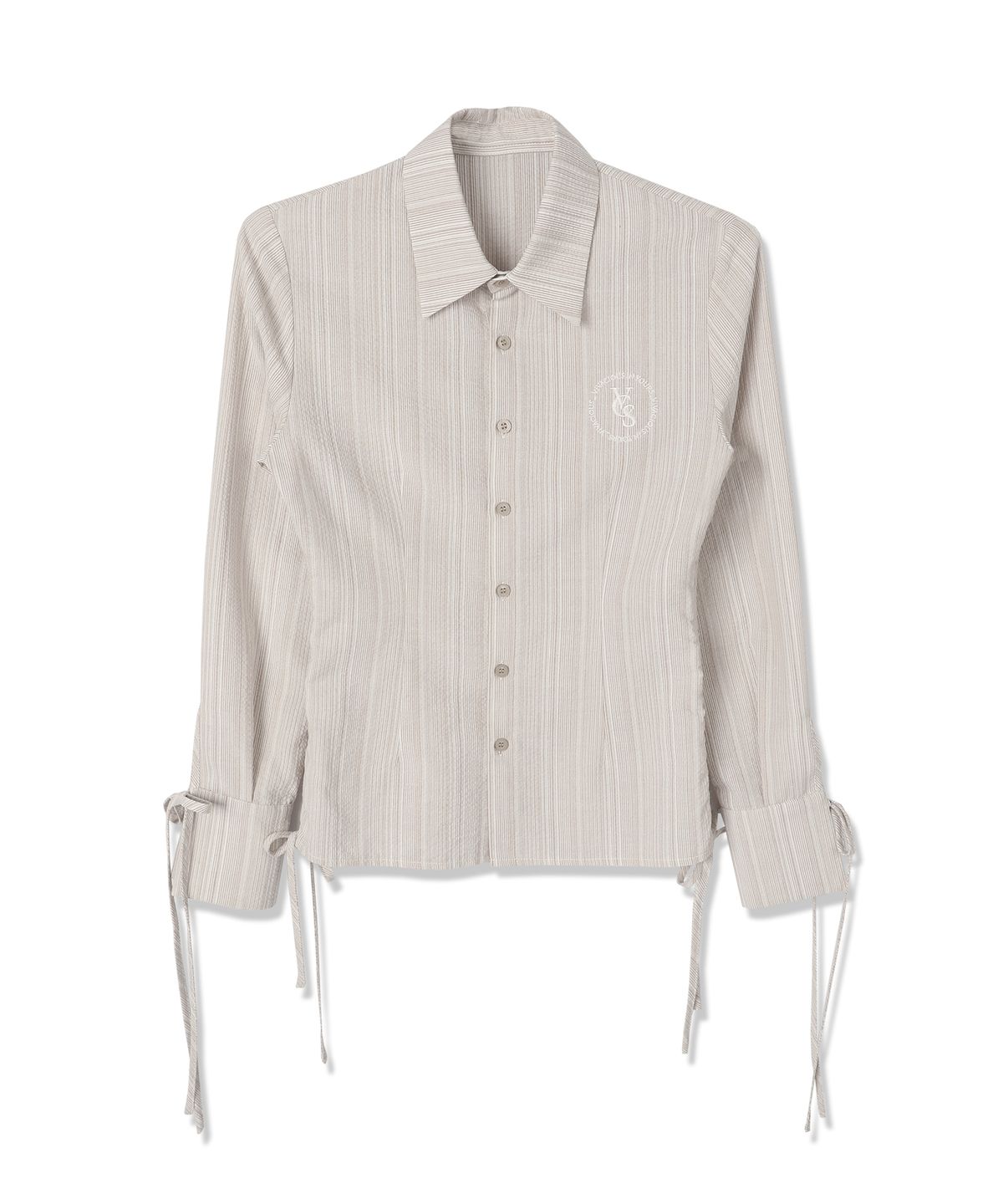 비바셔스(VIVACIOUS) Sweet Ribbon Shirring Shirt_5Colors