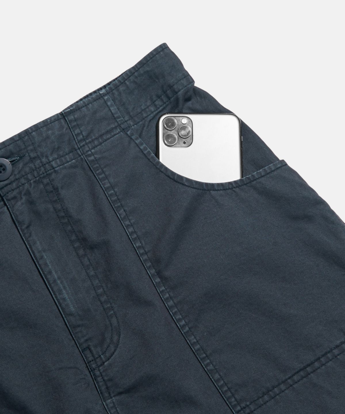 에스피오나지(ESPIONAGE) Washed Cotton Surf Shorts Navy