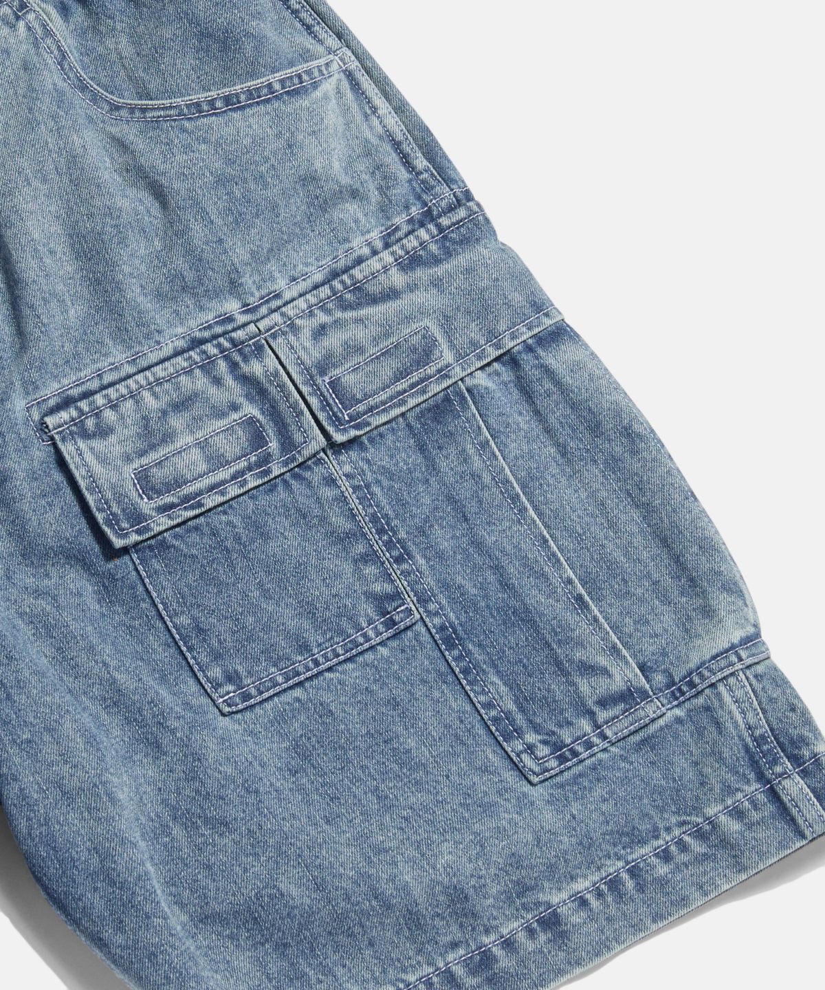 에스피오나지(ESPIONAGE) Denim M51 Field Shorts Light Indigo