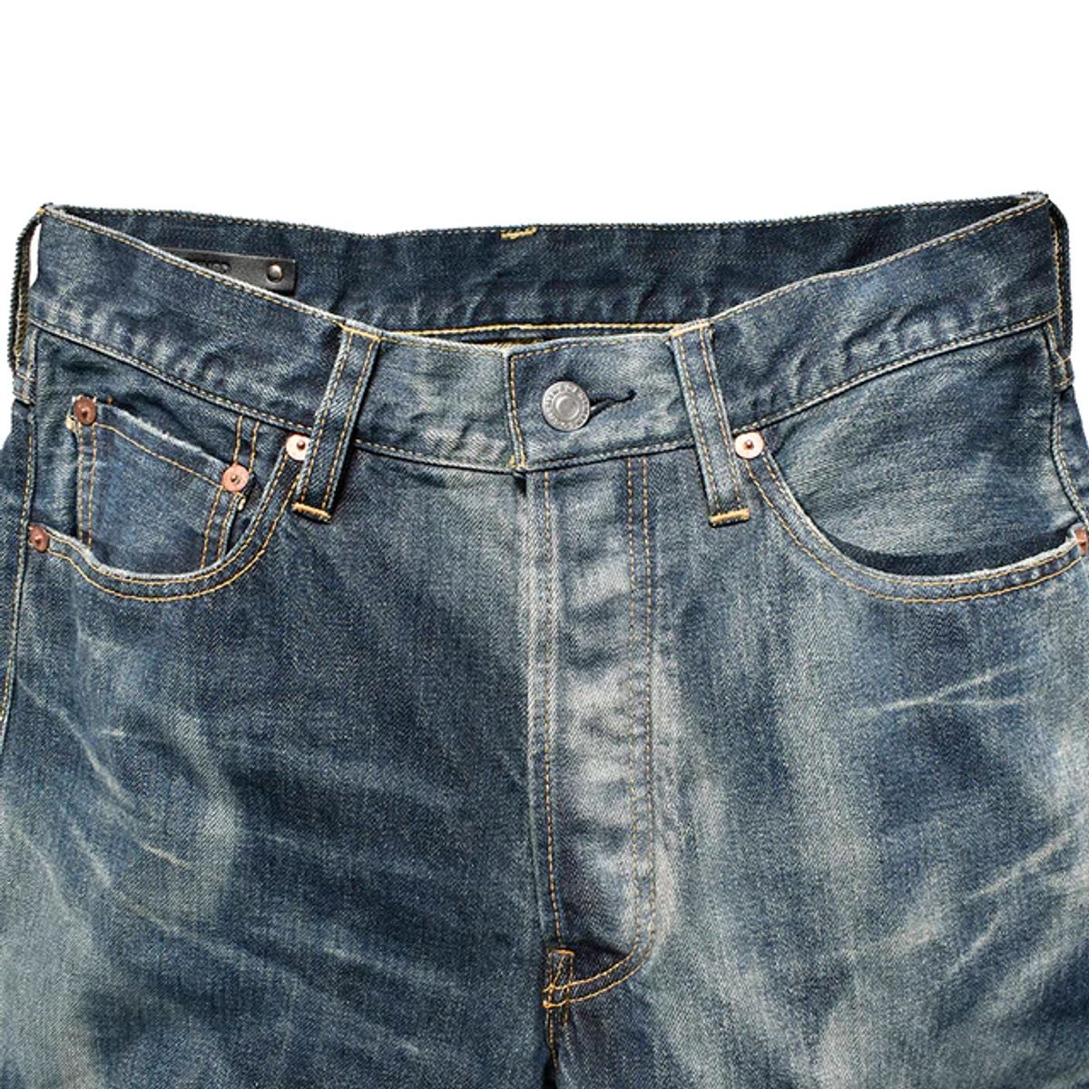 마인데님(MINEDENIM) [MINEDENIM] Sunfade Denim L.Straight 5pocket - USS