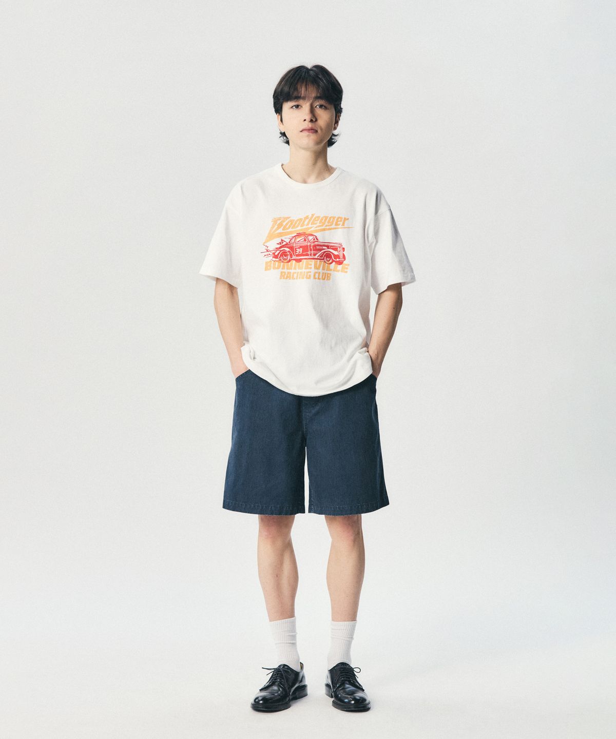 에스피오나지(ESPIONAGE) Bootlegger Heavyweight Tee Off White