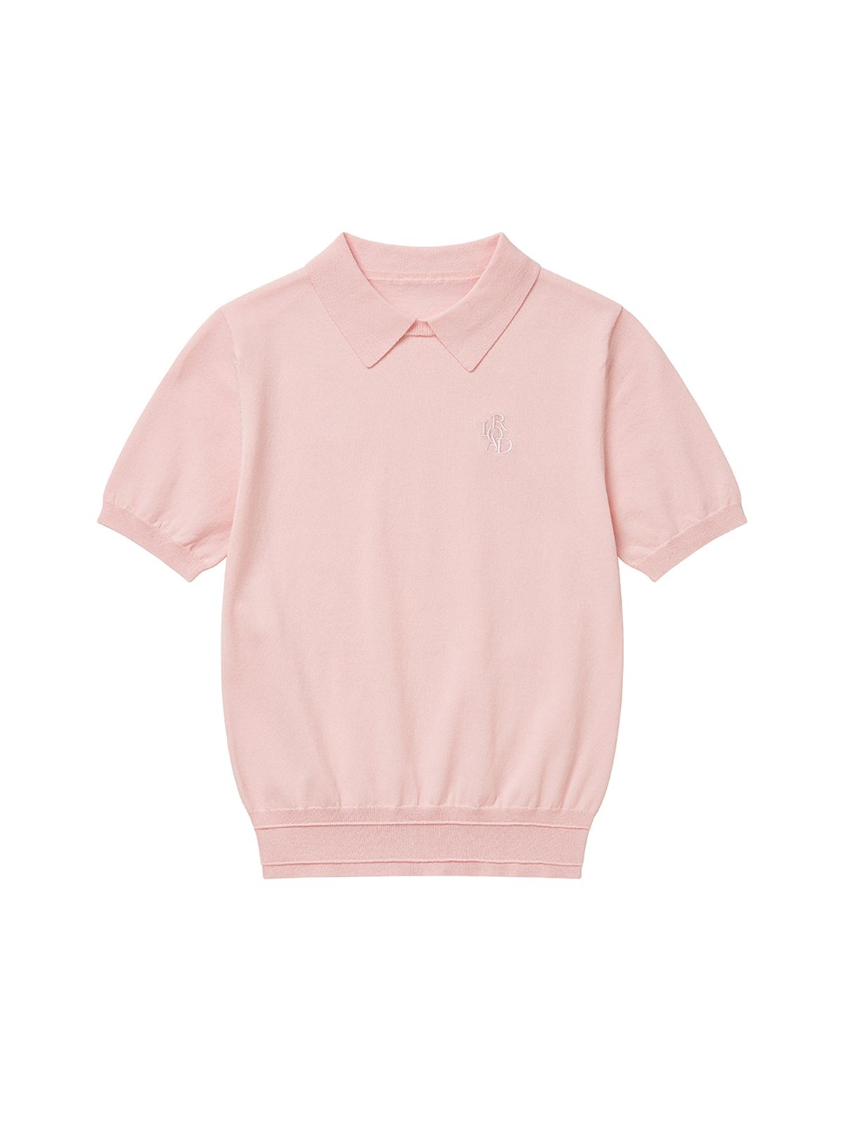 로드로아르(LORDLOAR) 라운드 넥 카라 니트 PINK