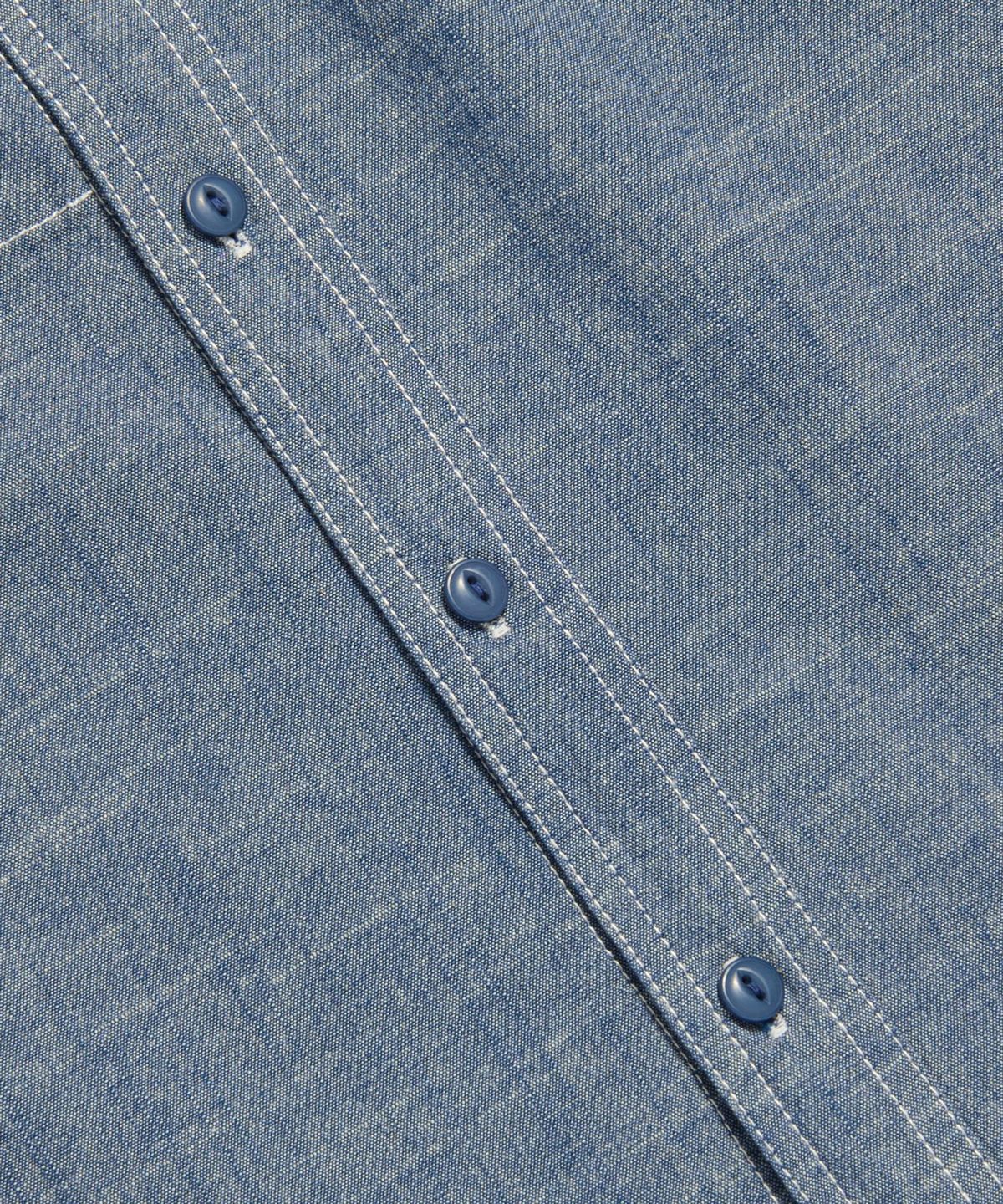 에스피오나지(ESPIONAGE) Chambray S/S Railroad Shirt Indigo