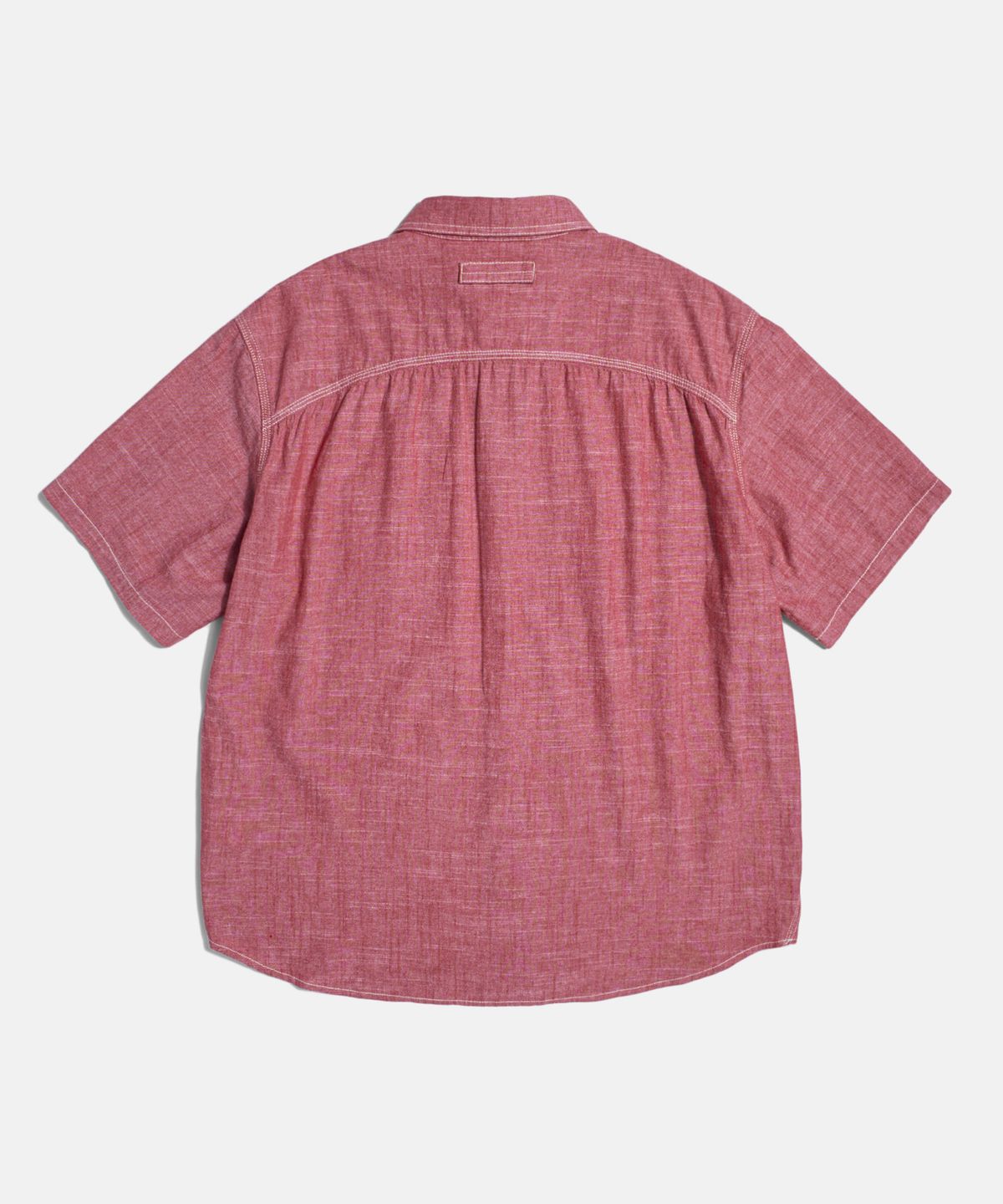 에스피오나지(ESPIONAGE) Chambray S/S Railroad Shirt Red