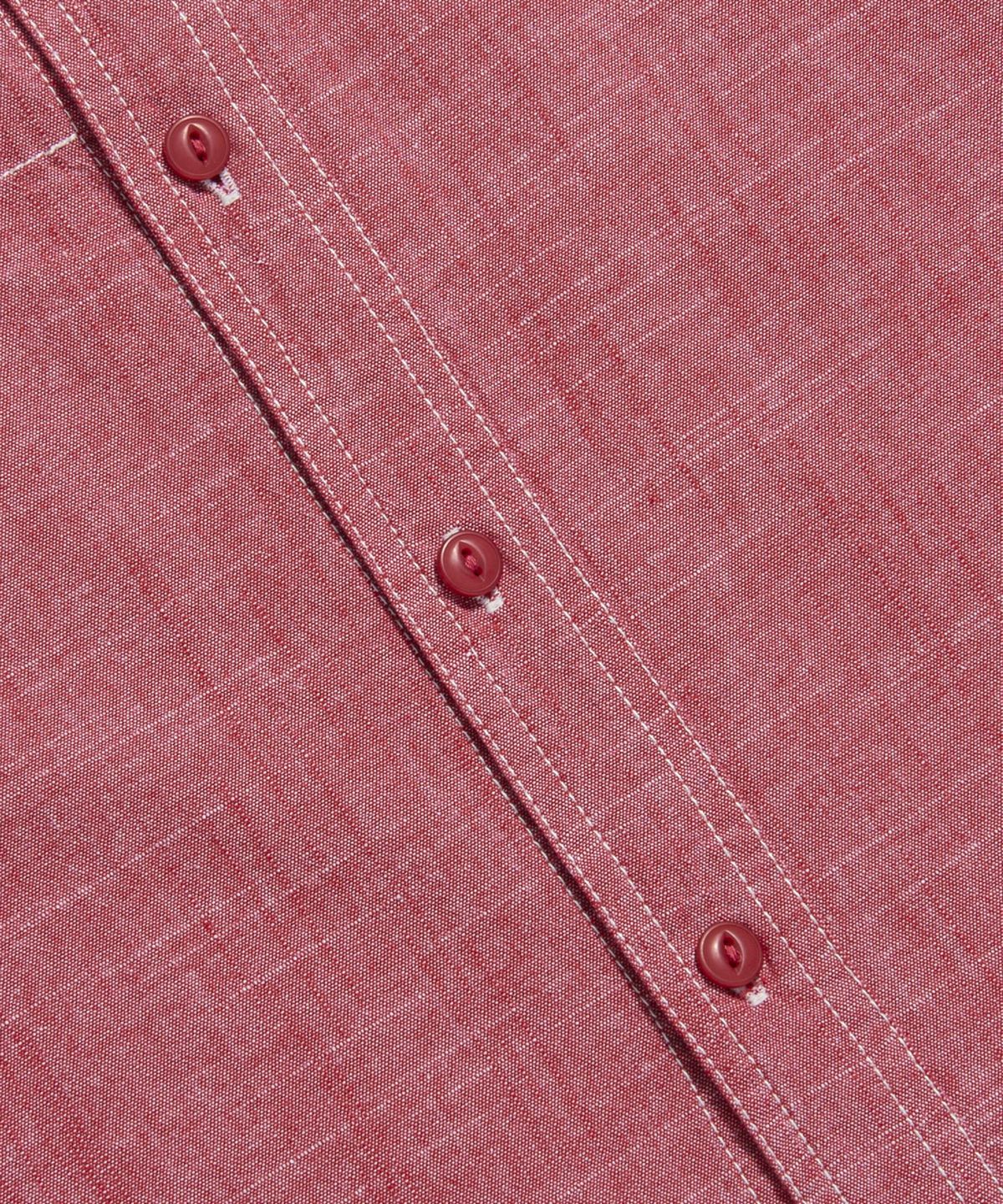 에스피오나지(ESPIONAGE) Chambray S/S Railroad Shirt Red