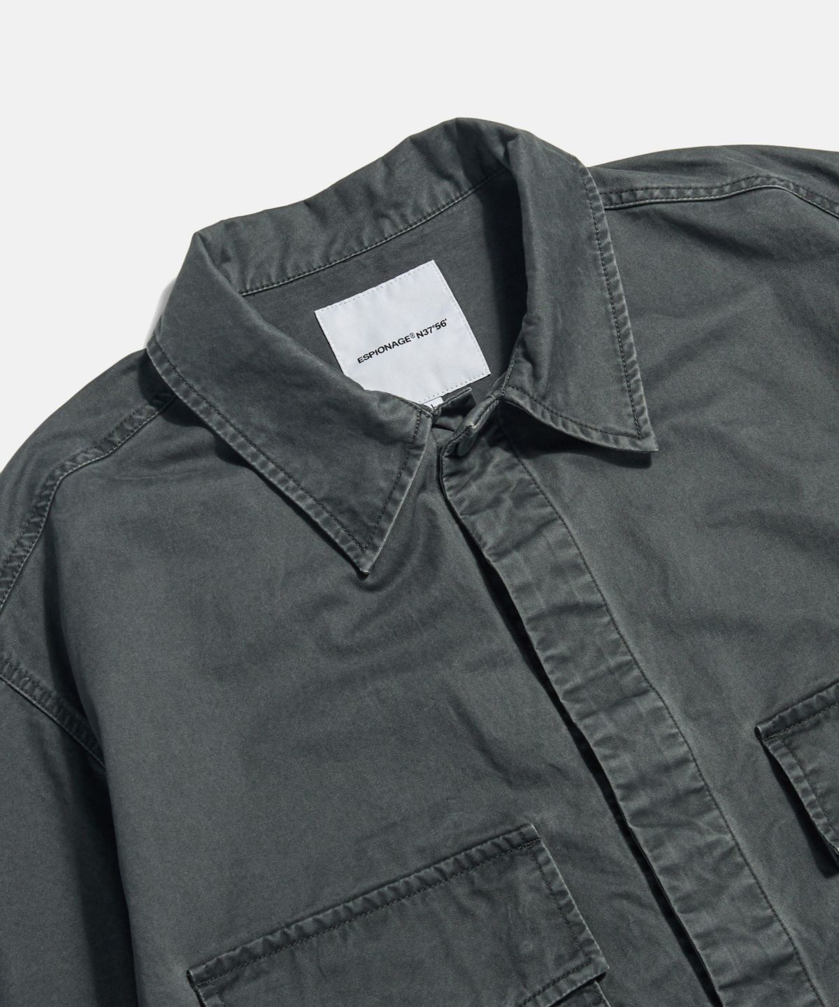 에스피오나지(ESPIONAGE) Jungle Fatigue S/S Outer Shirt Steel Grey