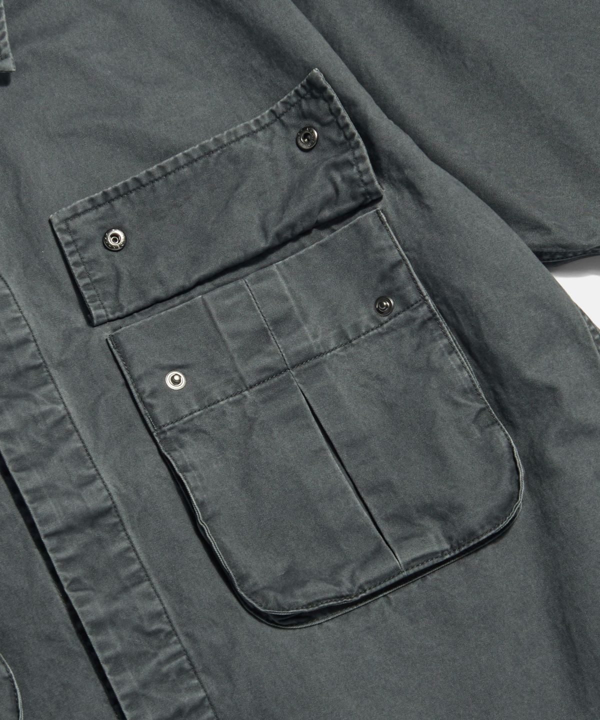 에스피오나지(ESPIONAGE) Jungle Fatigue S/S Outer Shirt Steel Grey