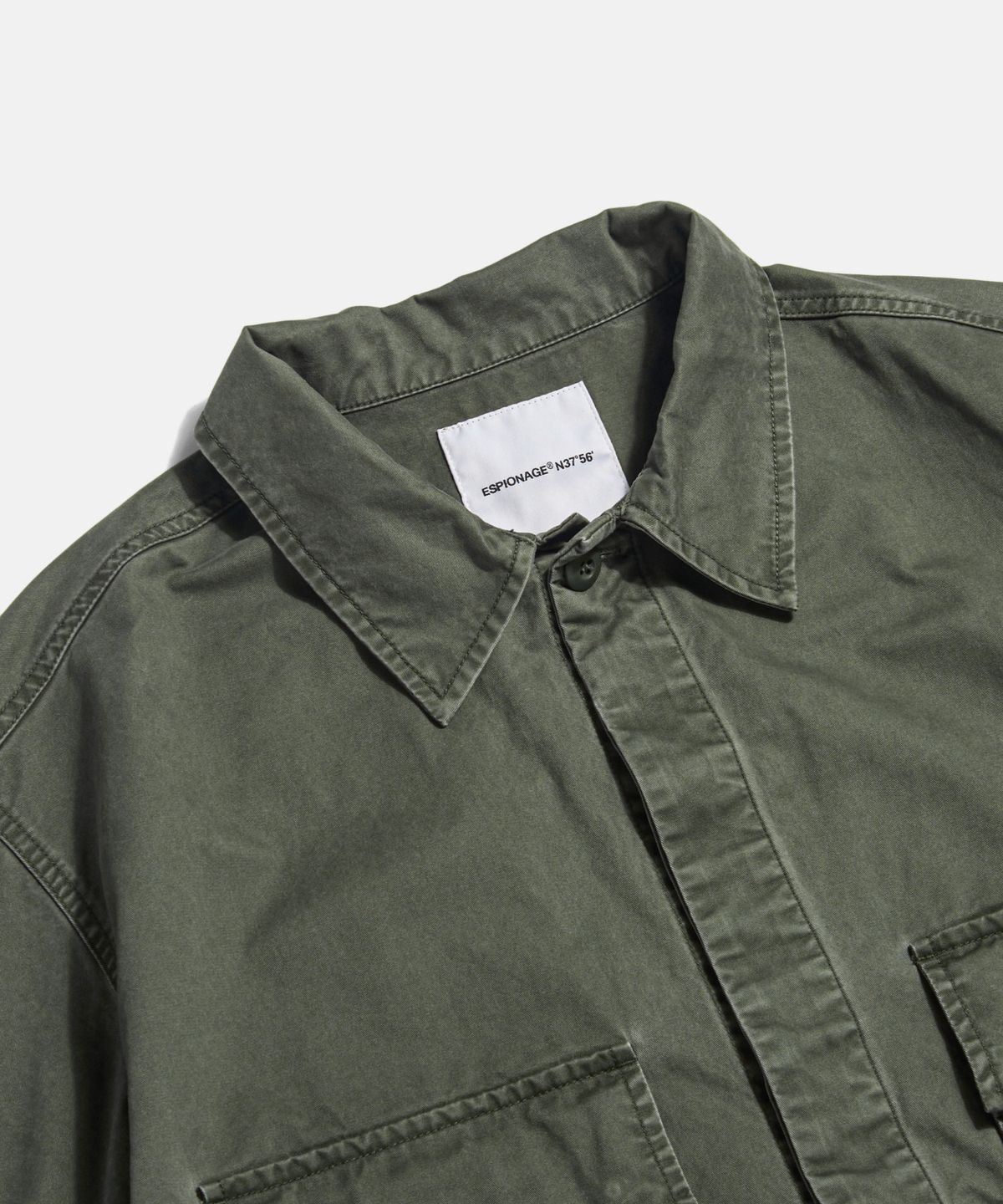 에스피오나지(ESPIONAGE) Jungle Fatigue S/S Outer Shirt Olive