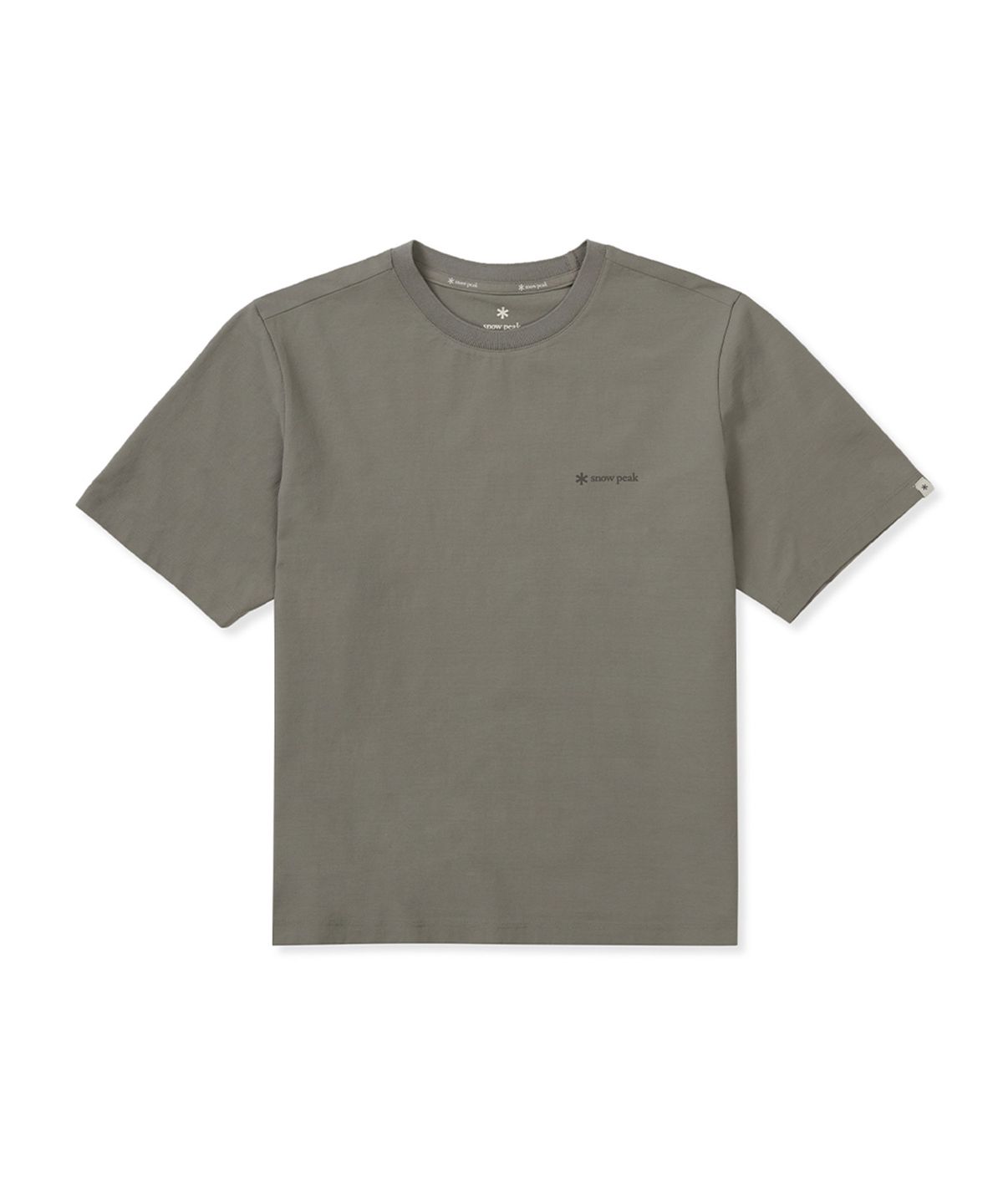 스노우피크 어패럴(SNOWPEAK APPAREL) 에어 퀵드라이 여성 세미크롭 반팔 티셔츠 (S25MWTTS15) Dark Gray