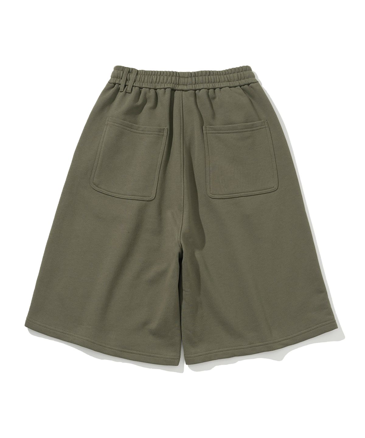 낫포너드(NOT4NERD) Dagger Tribal Logo Bermuda Sweat Shorts - Khaki