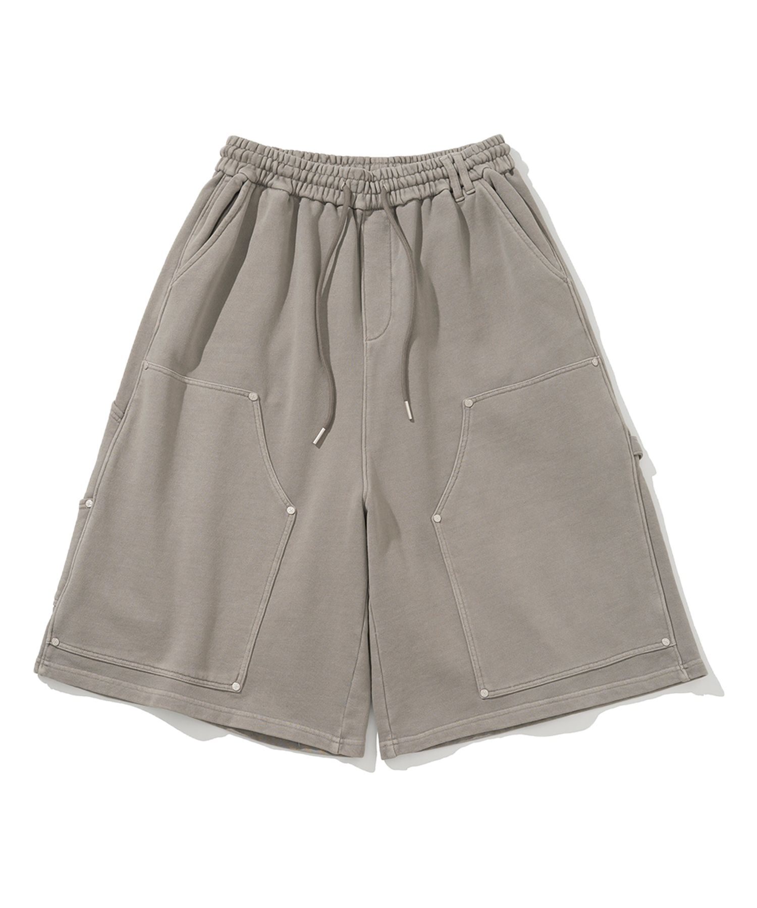 [NOT4NERD] Stud Carpenter Bermuda Sweat Shorts /追跡付 MUSINSA | NOT4NERD Stud Carpenter Bermuda Sweat Shorts - Beige