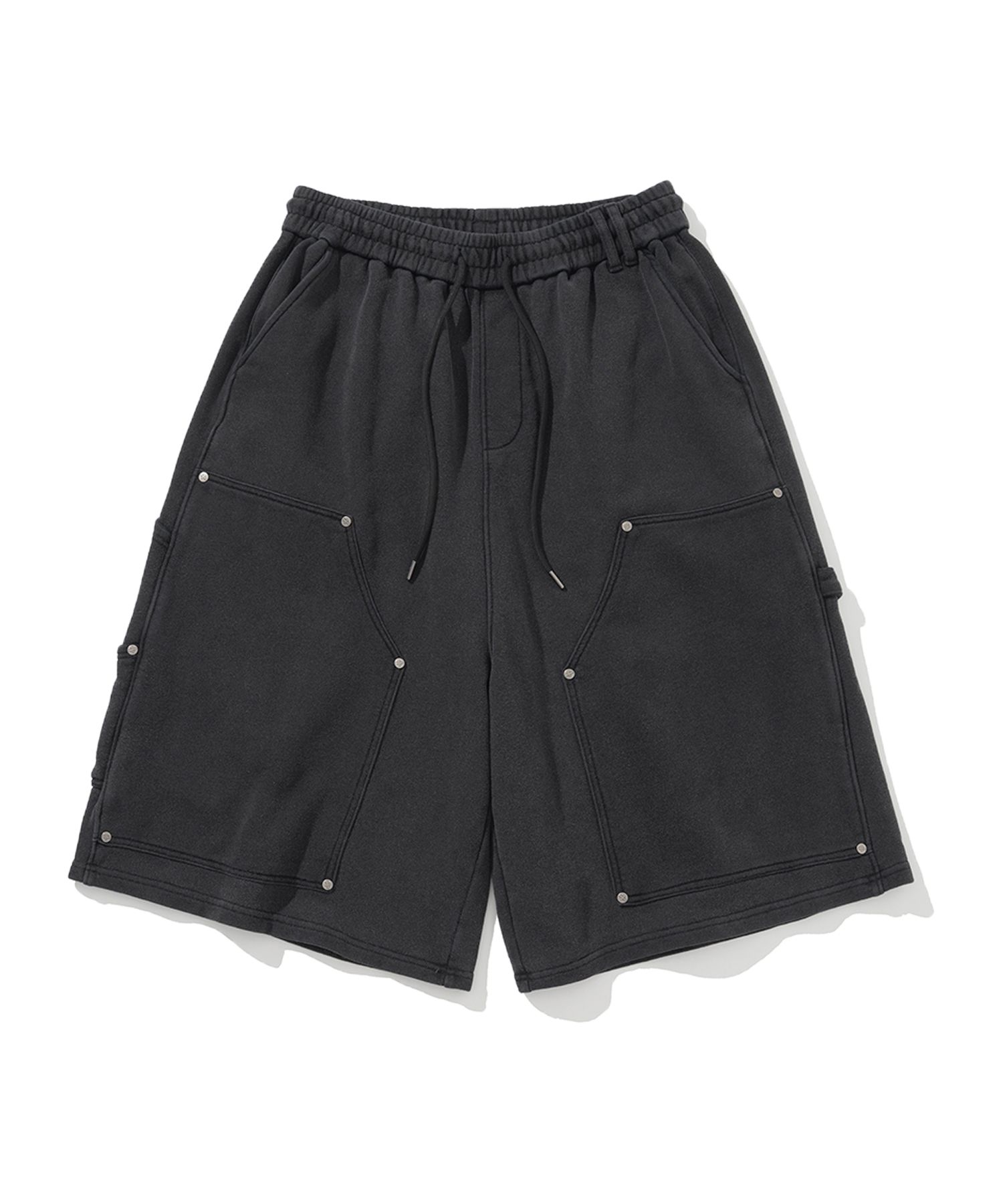 デニム・ジーパン NOT4NERD Stud Carpenter Bermuda Sweat Shorts Beige J1SP003G MUSINSA | NOT4NERD Stud Carpenter Bermuda Sweat Shorts