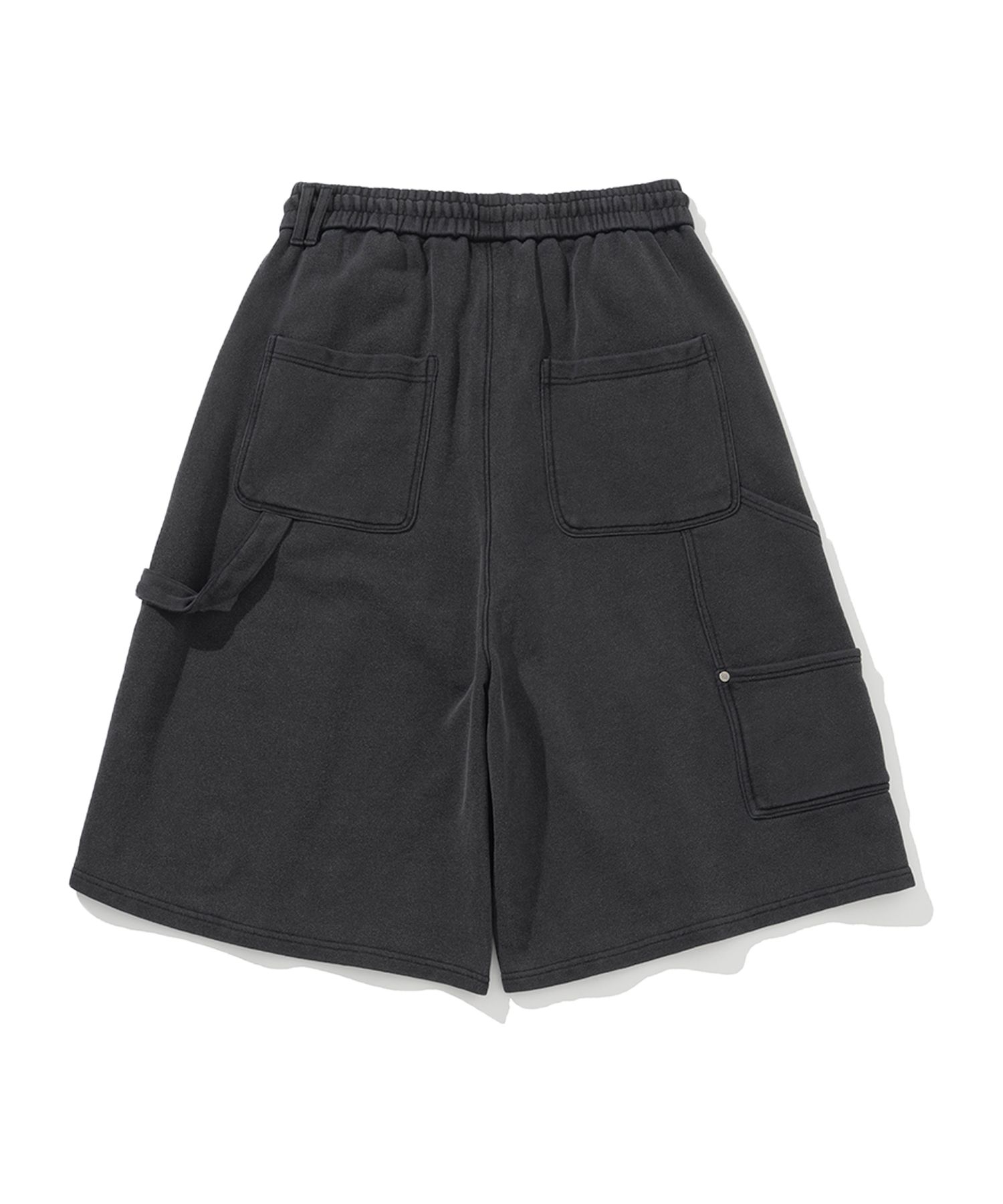 デニム・ジーパン NOT4NERD Stud Carpenter Bermuda Sweat Shorts Beige J1SP003G Women Cargo Denim Bermuda Shorts Casual Barrel Jean Shorts
