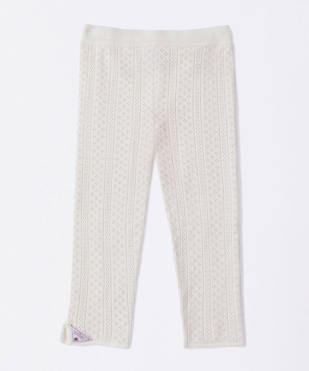 스컬프터(SCULPTOR) Eyelet Knit Capri Pants Ivory