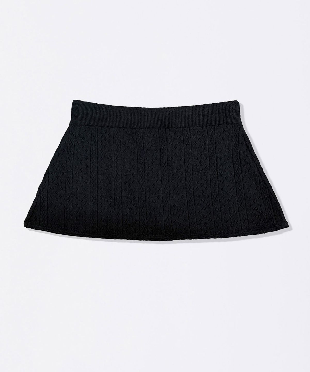 스컬프터(SCULPTOR) Eyelet Knit Skort Black
