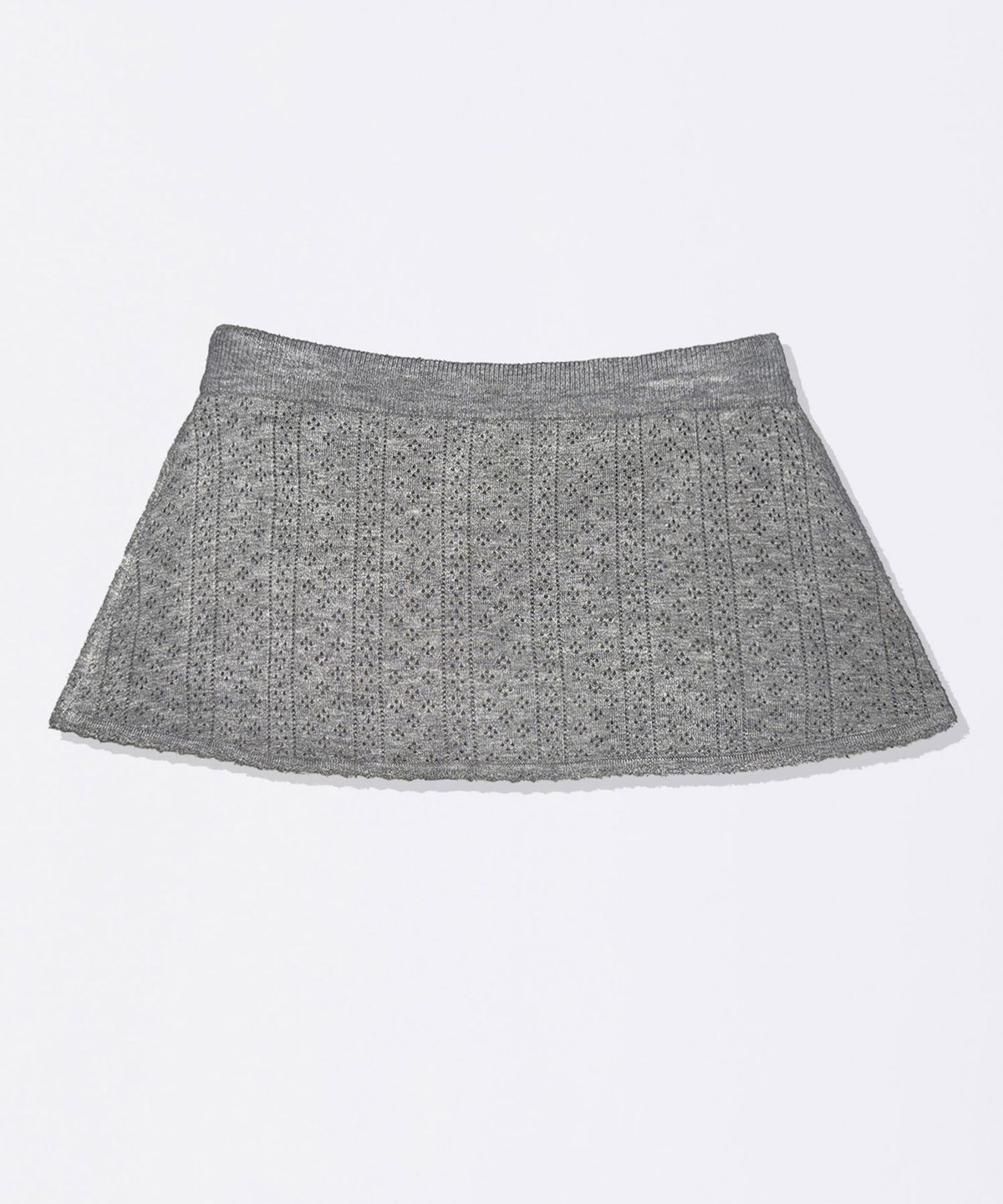 스컬프터(SCULPTOR) Eyelet Knit Skort Melange Gray