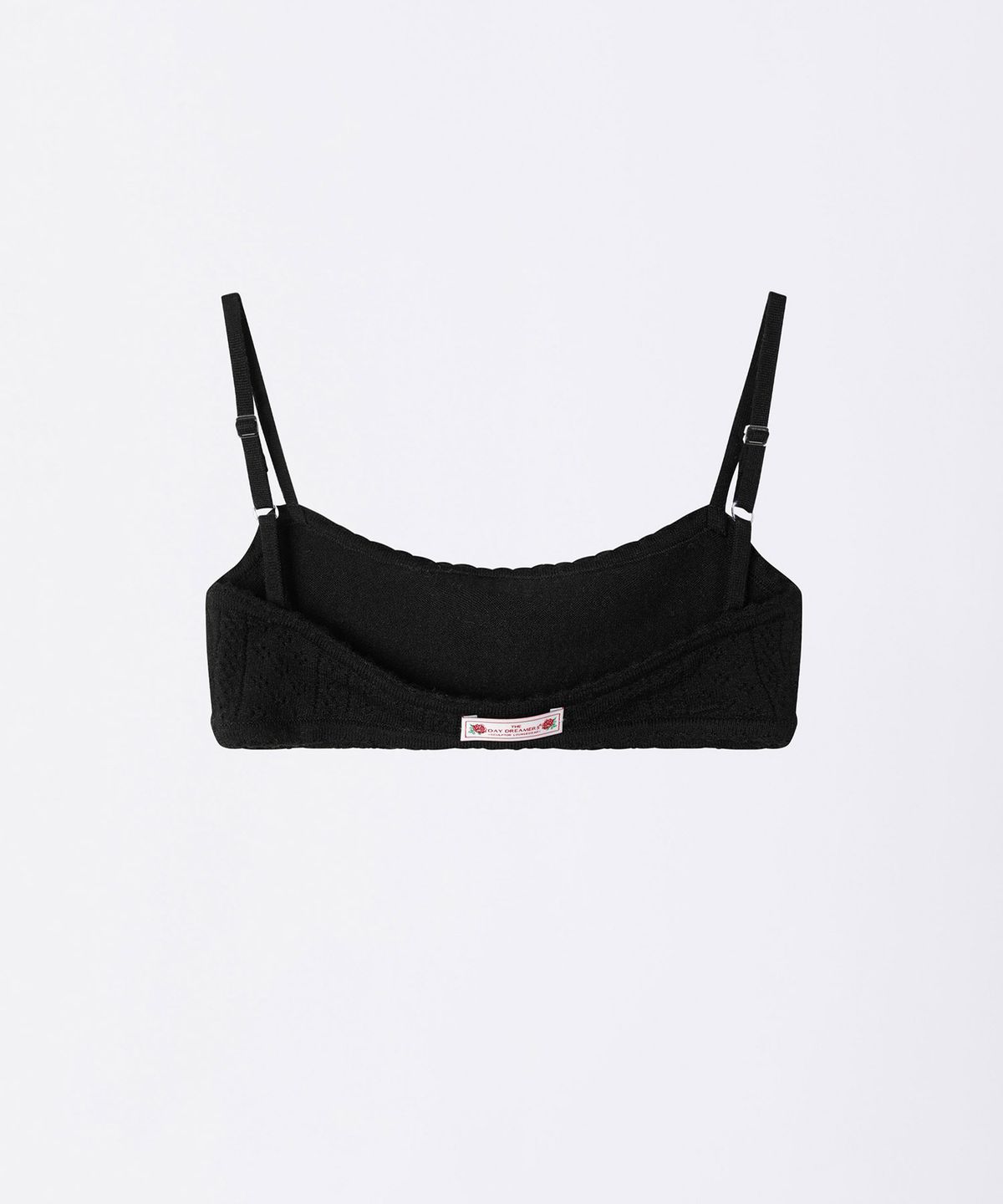 스컬프터(SCULPTOR) Eyelet Knit Bustier Black
